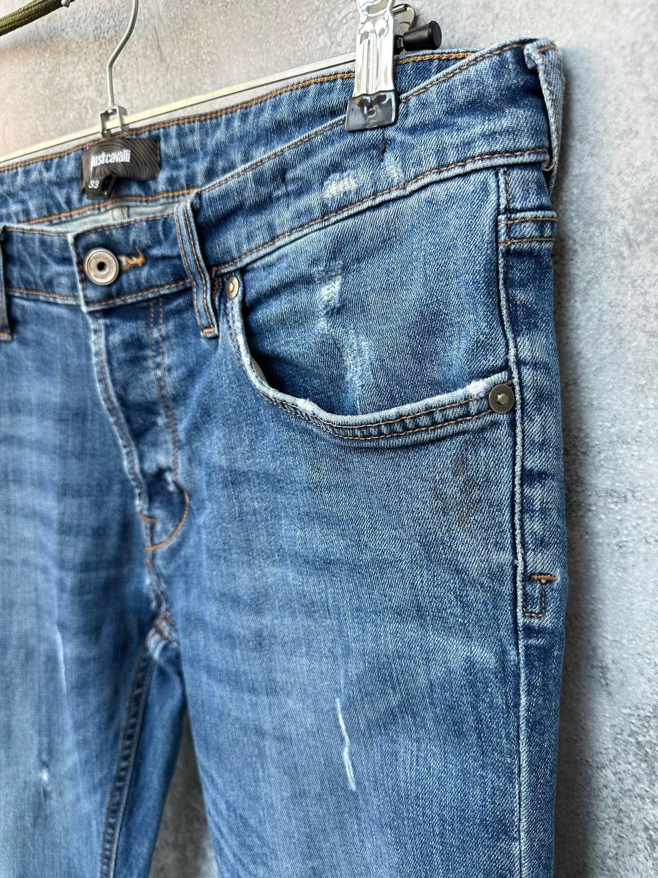 Just Cavalli Just Cavalli Denim Pants Distressed Jeans Blue Slimming Size US 33 - 5 Thumbnail