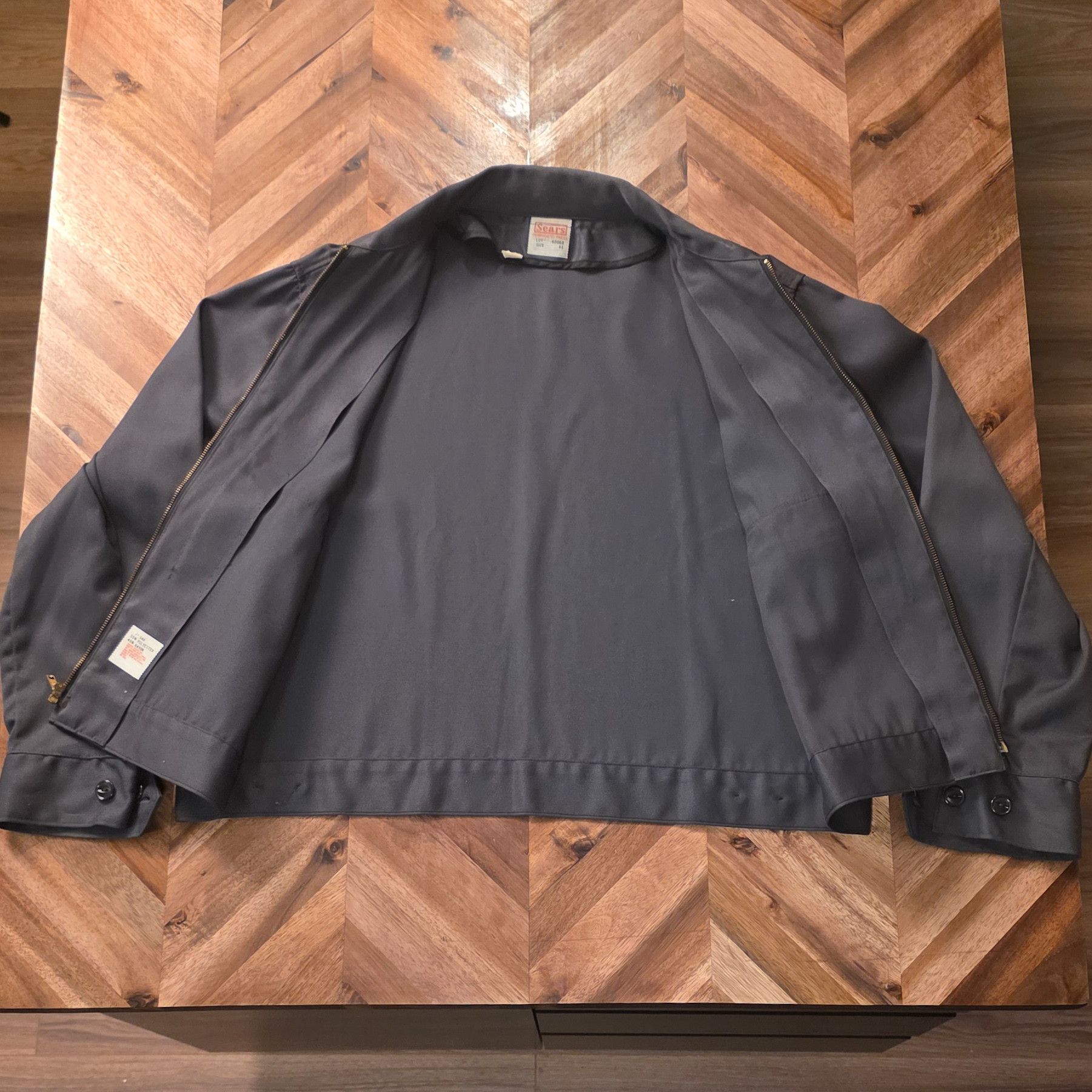 Sears Vintage Sears Permanent Press Jacket 60s/70s Workwear Size US L / EU 52-54 / 3 - 2 Thumbnail