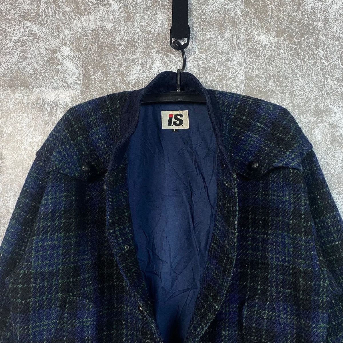 Issey Miyake Vintage Issey Miyake Plaid Blouson Jacket Size US L / EU 52-54 / 3 - 3 Thumbnail
