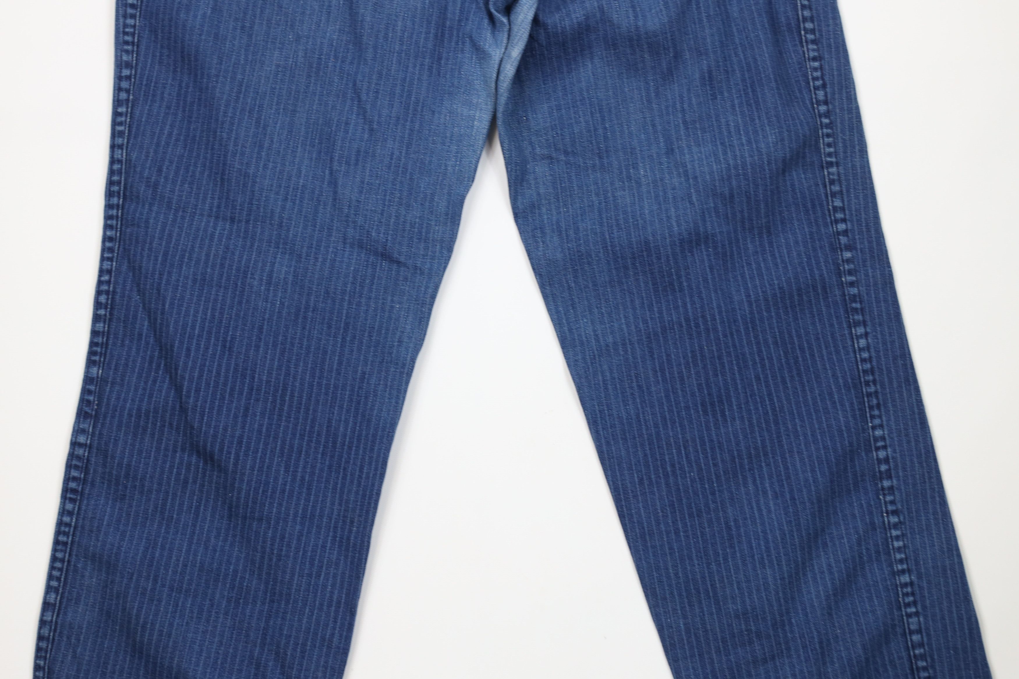 Vintage Vintage 80s 90s Streetwear Striped Straight Leg Jeans USA Size 36" / US 14 / IT 50 - 12 Thumbnail