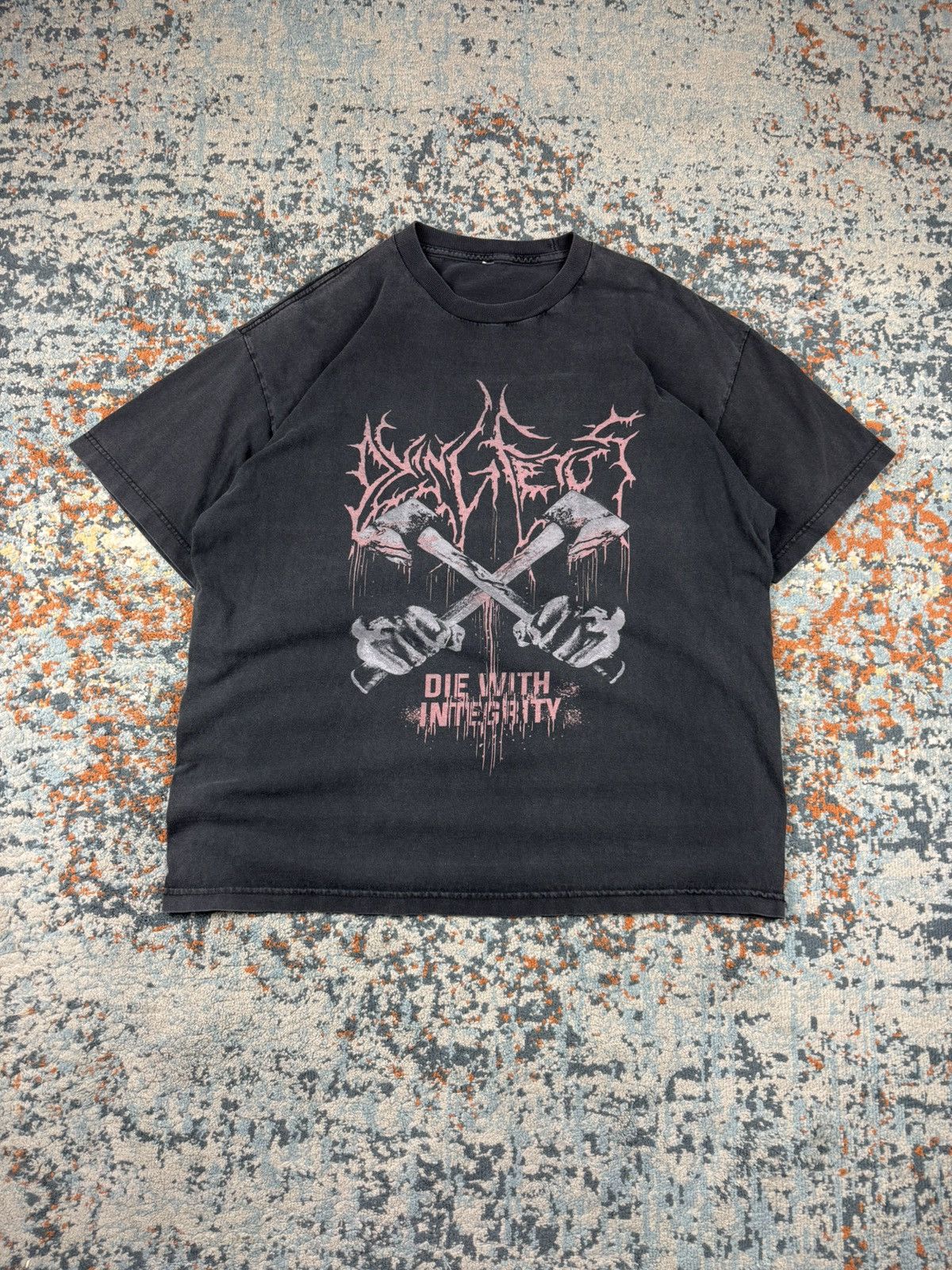 Band Tees Vintage Dying Fetus die with integrity faded washed tee Size US XL / EU 56 / 4 - 1 Thumbnail