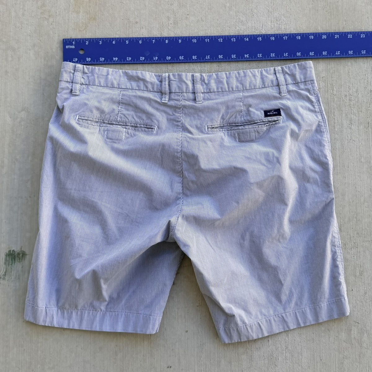 Mason's Em’s Of Masons Shorts Men Size 54 Seersucker Striped Casual Size US 38 / EU 54 - 8 Thumbnail