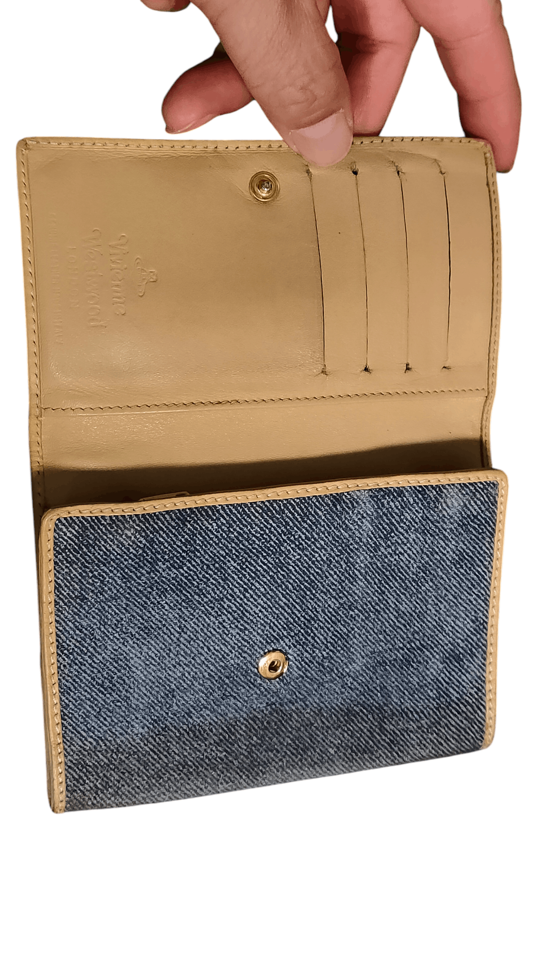 Vivienne Westwood Vivienne Westwood Women's Wallet, Blue Denim Size ONE SIZE - 8 Thumbnail