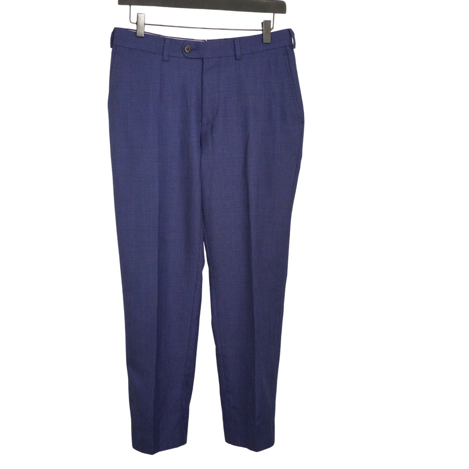 Suitsupply Men Suitsupply 3 Piece Suit Havana Patch Blue Ethomas US34 Size 34R - 8 Thumbnail