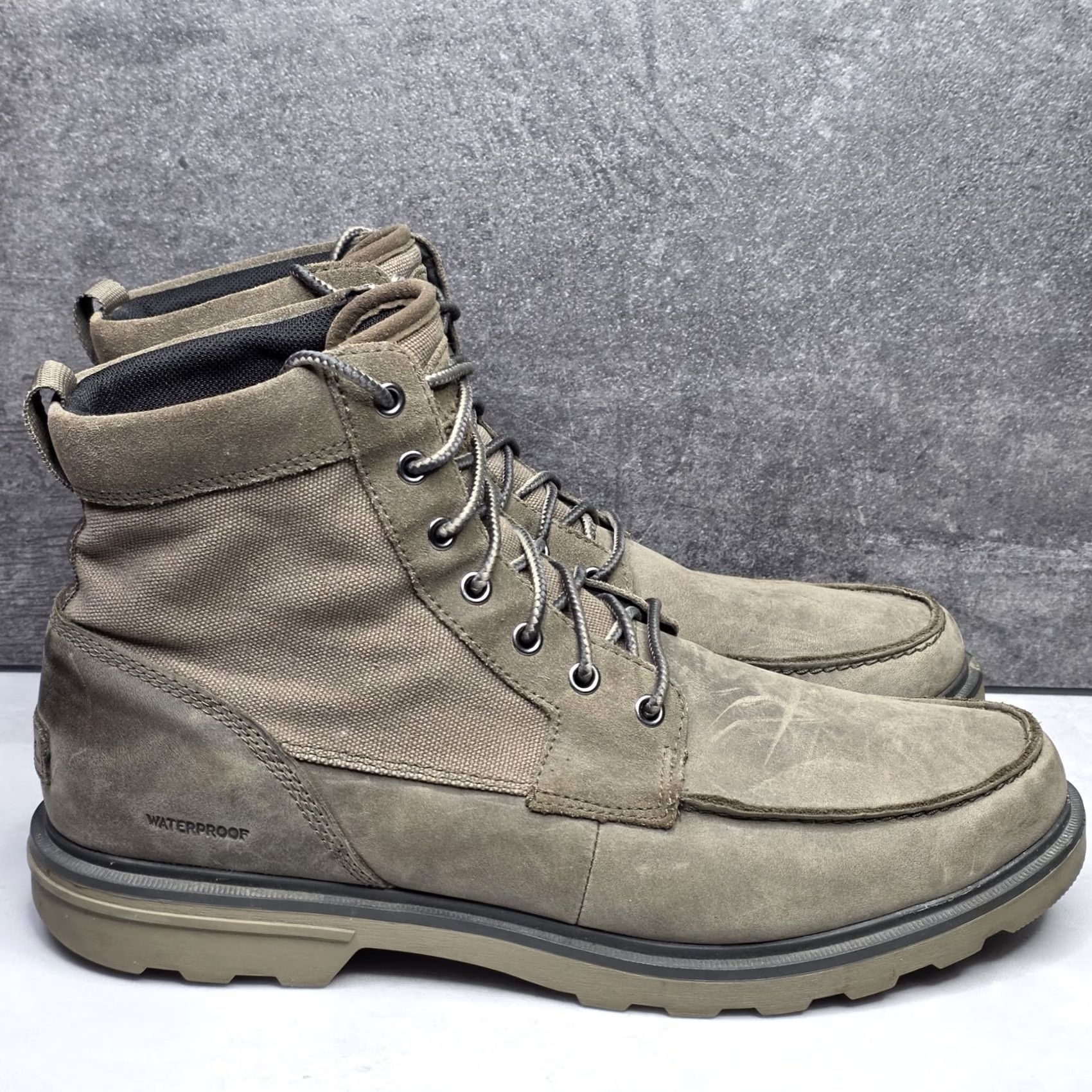 SOREL Sorel Carson Moc Toe Waterproof Boot Major Wet Sand 