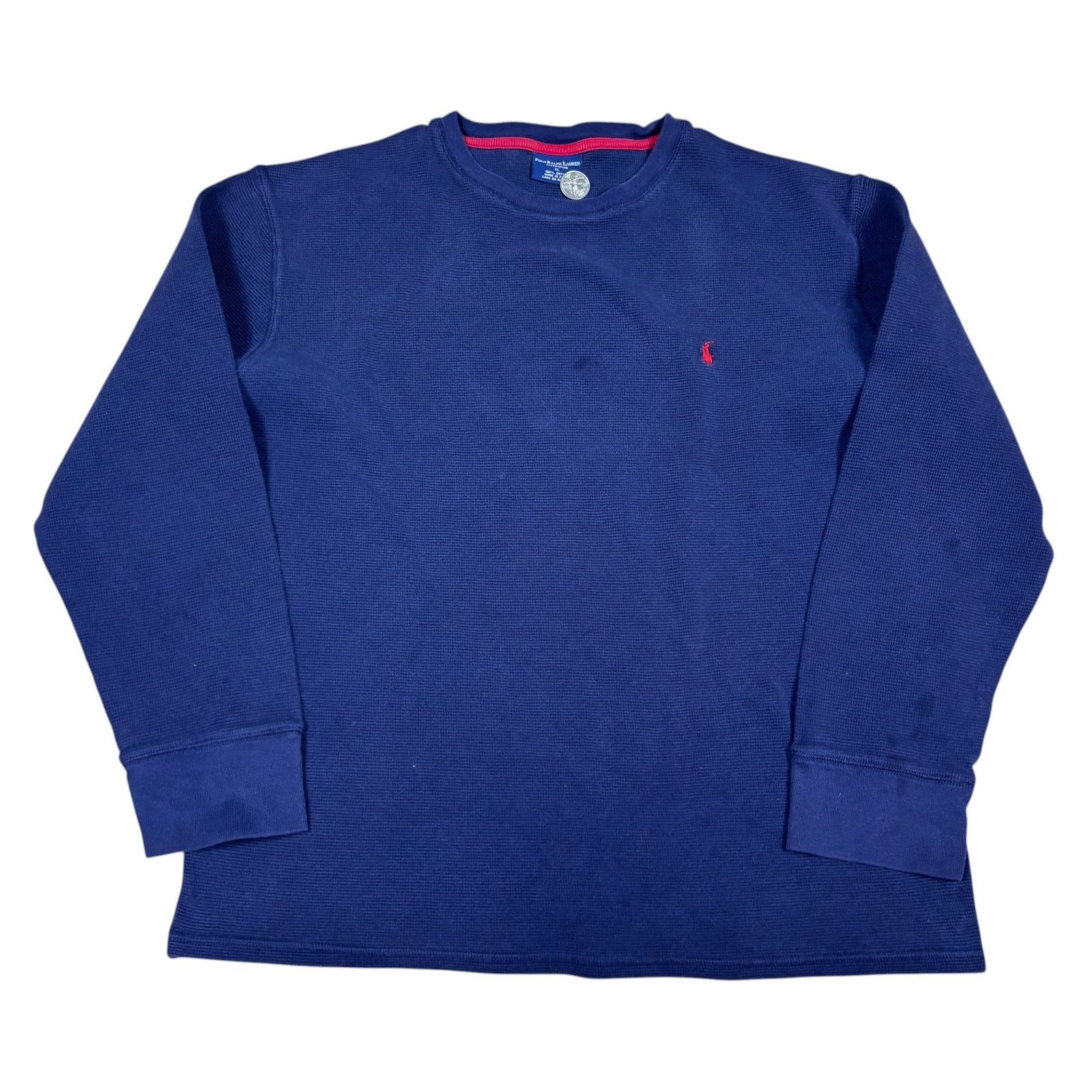 Polo Ralph Lauren vintage y2k 2000s Polo Ralph Lauren thermal waffle knit XL Size US XL / EU 56 / 4 - 1 Thumbnail