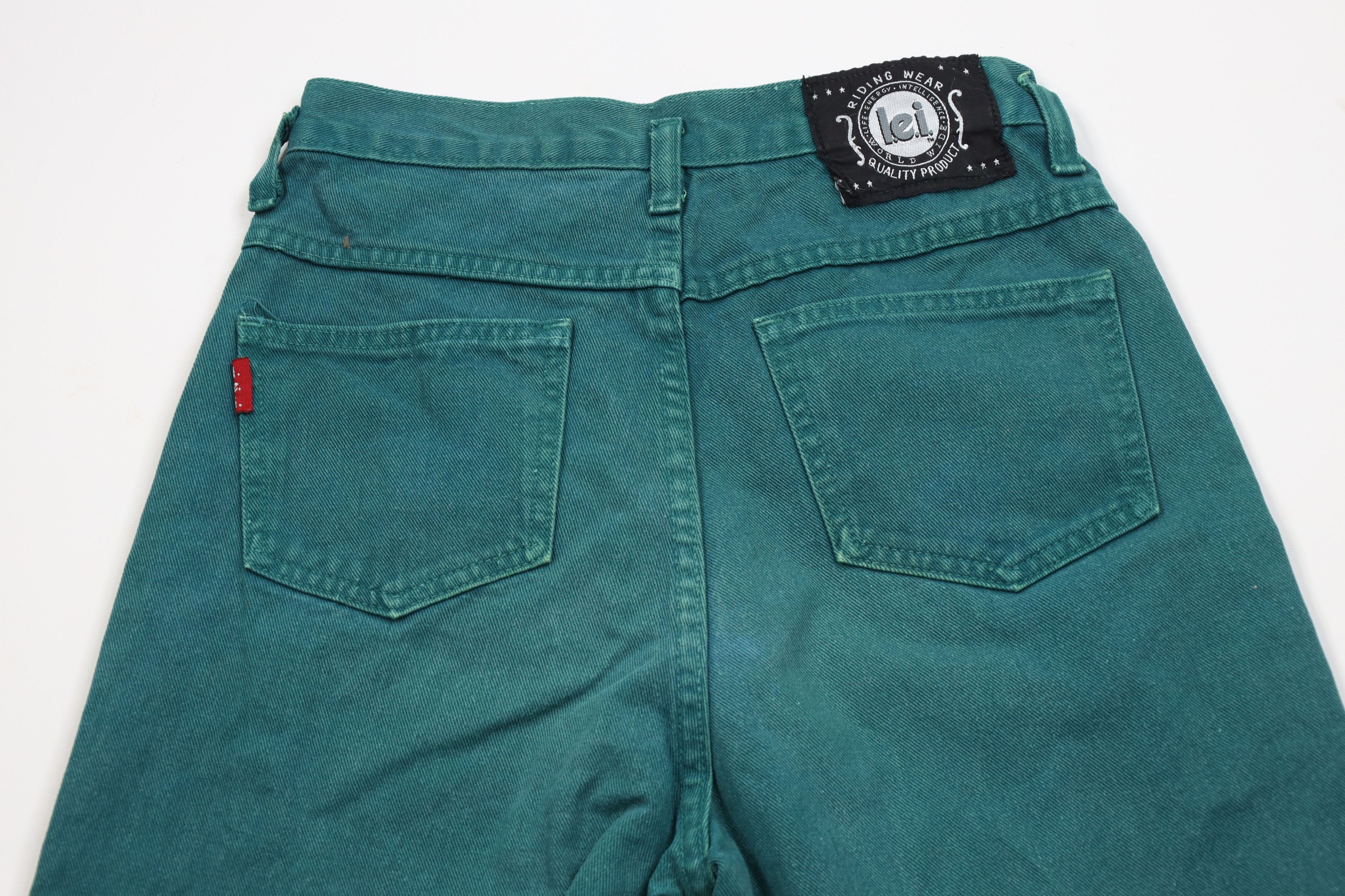 Vintage Vintage 90s Streetwear Relaxed Straight Leg Jeans Green Size 25" / US 0 / IT 36 - 10 Thumbnail