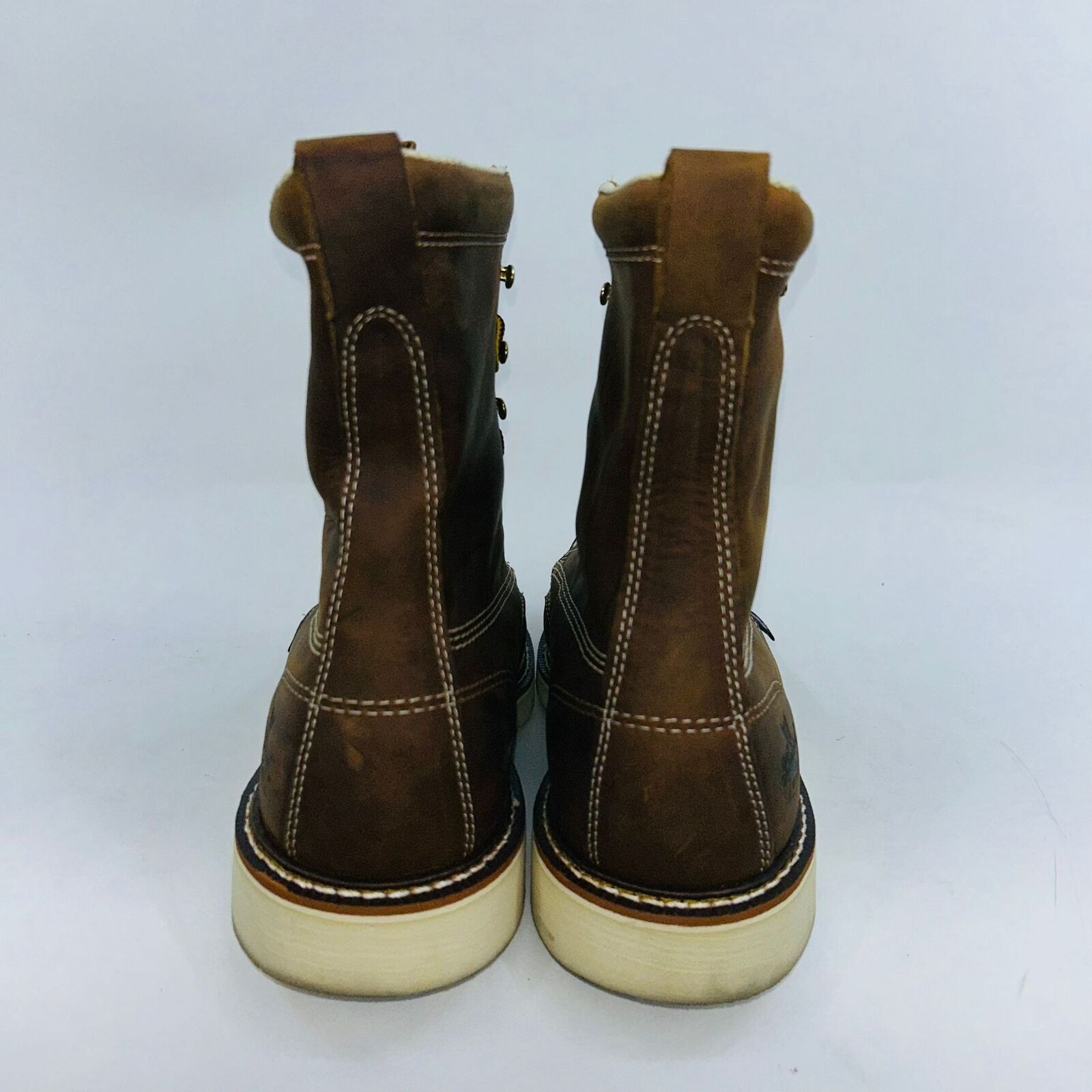 Thorogood THOROGOOD MENS 8" NON-SAFETY TOE MOC WORK BOOTS SIZE 11.5D Size US 11.5 / EU 44-45 - 3 Thumbnail