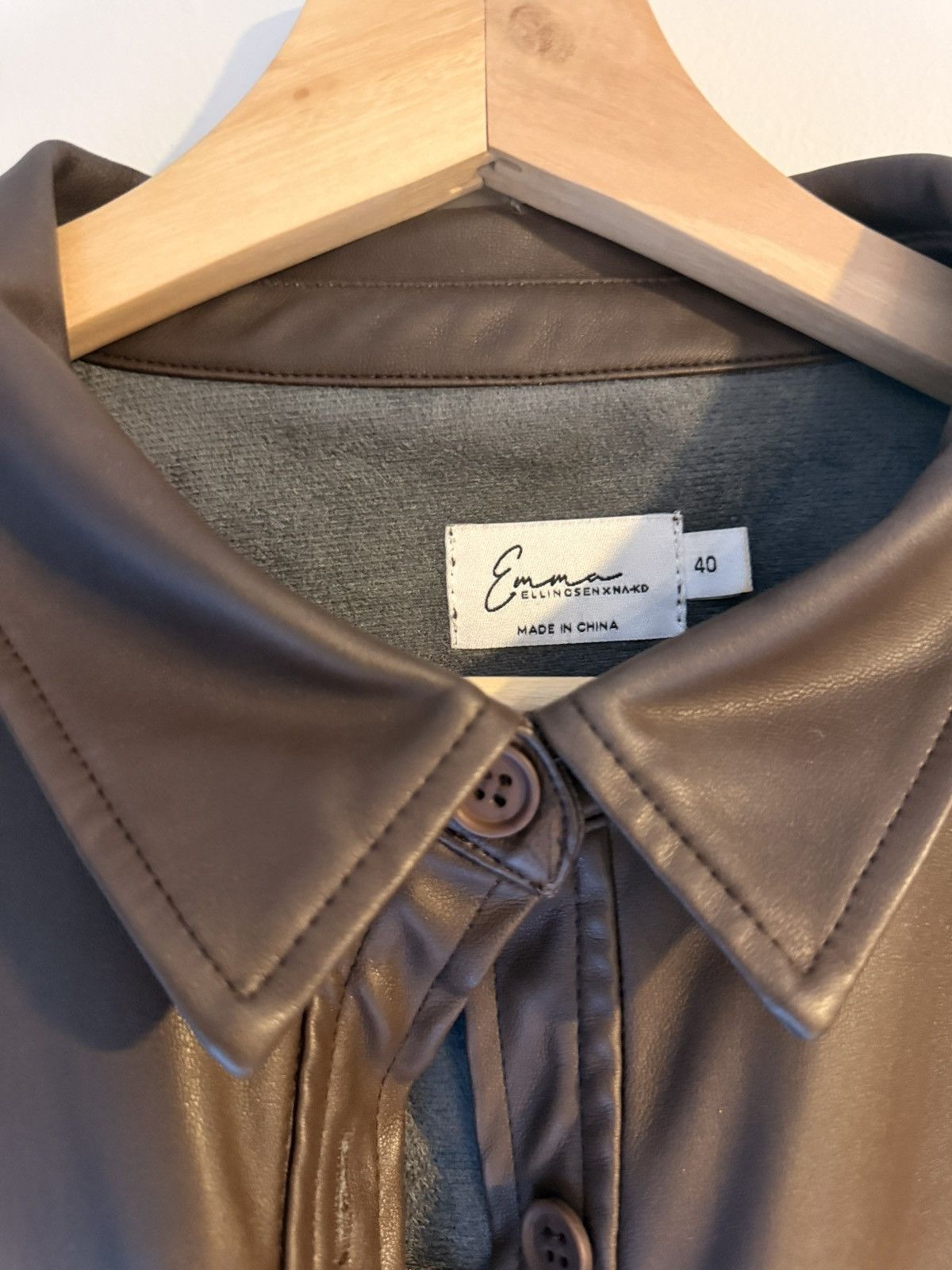 Other PU Brown Leather Shaket Size M / US 6-8 / IT 42-44 - 4 Thumbnail