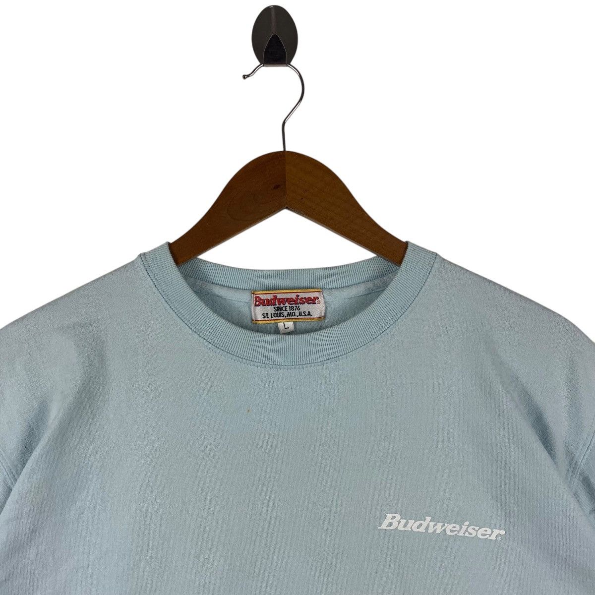 Budweiser Vintage BUDWEISER big print back hit tee Size US L / EU 52-54 / 3 - 3 Thumbnail