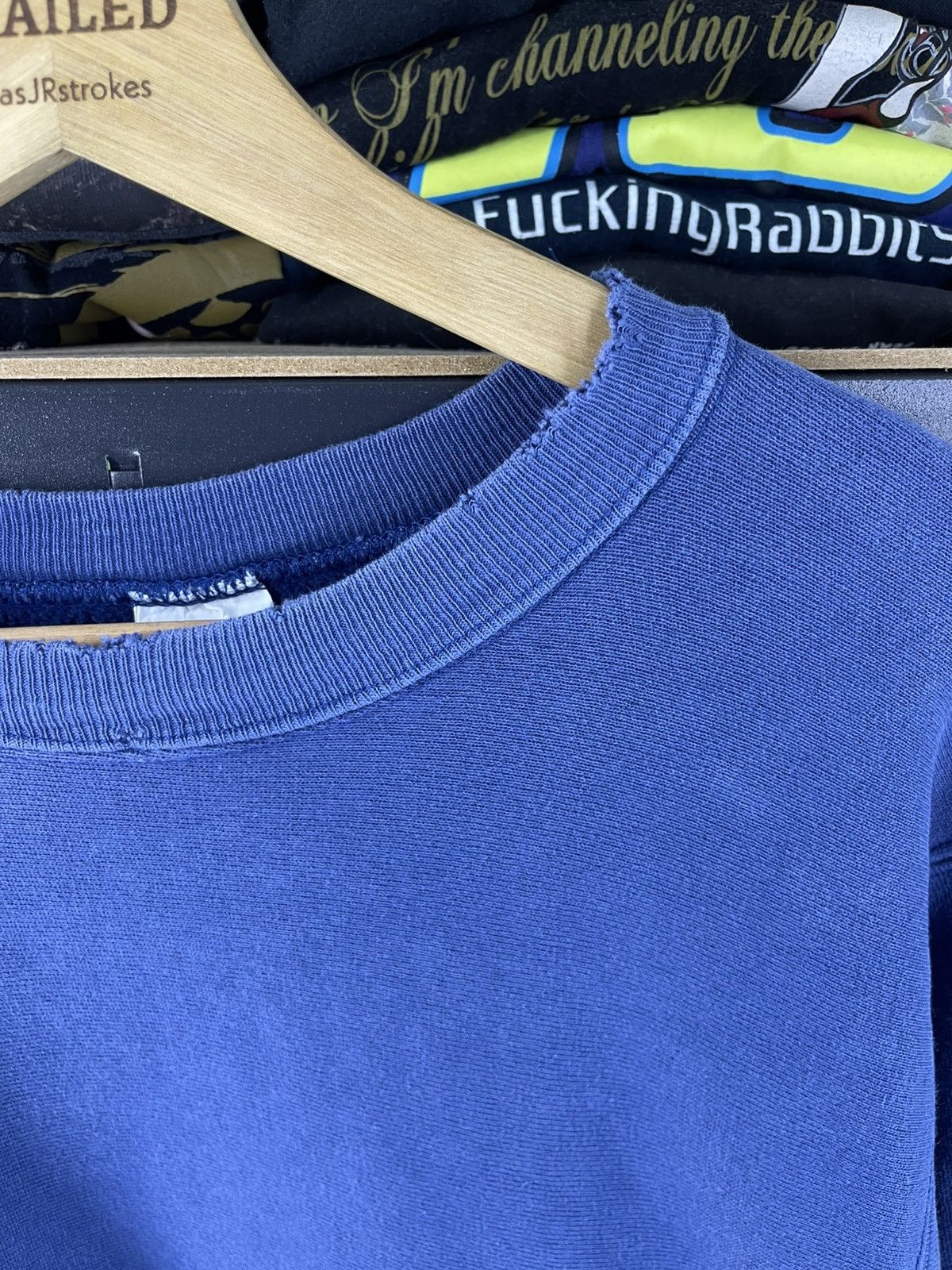 Champion Vintage Champion Reverse Weave Small Logo Blue Sweatshirt Size US L / EU 52-54 / 3 - 7 Thumbnail