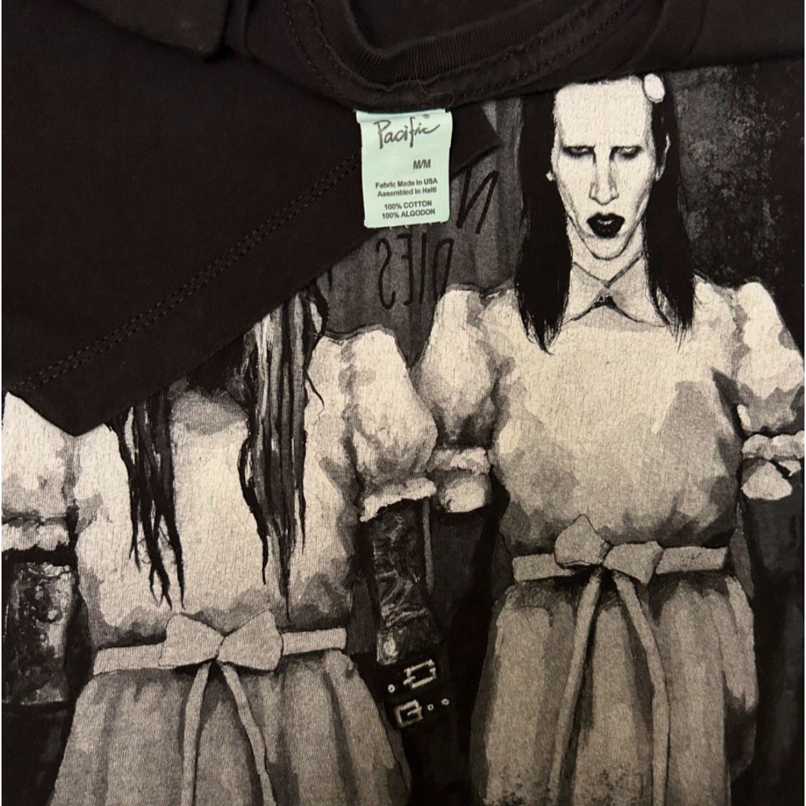 Twins Rob Zombie Marilyn Manson Band Shirt Twins Of Evil Tour Shirt Mens Size Medium Black Music Rock Metal 90s Size US M / EU 48-50 / 2 - 2 Thumbnail