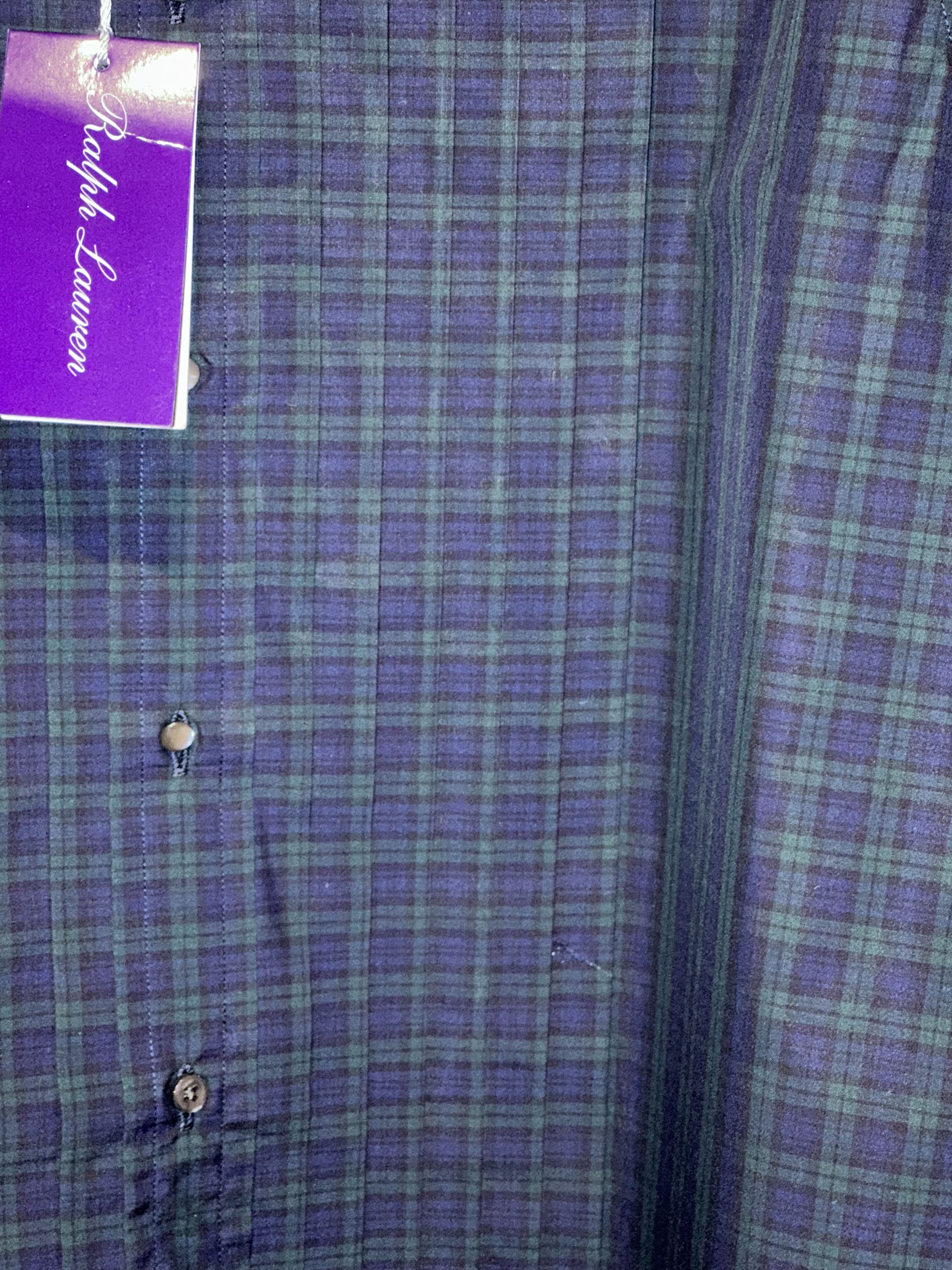 Ralph Lauren Purple Label RALPH LAUREN P-LABEL Cotton Poplin Tartan Shirt $495 16.5 Size US XL / EU 56 / 4 - 2 Thumbnail