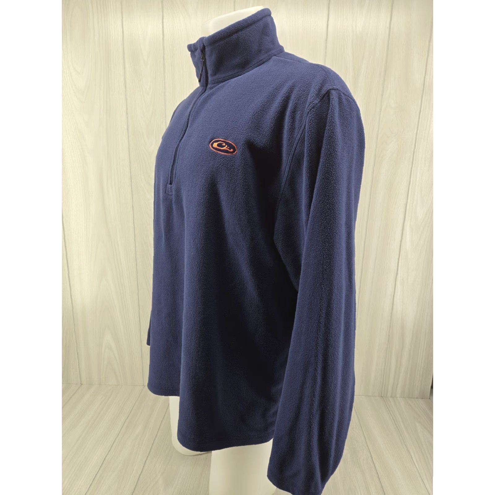 Vintage Drake Waterfowl Auburn Tigers 1/4 Zip Pullover Sweater Mens XL Blue Fleece Logo Zipper Mock Neck Long Sleeve Knit Pullover Casual Workwear 1/4 Zip Size US XL / EU 56 / 4 - 3 Thumbnail