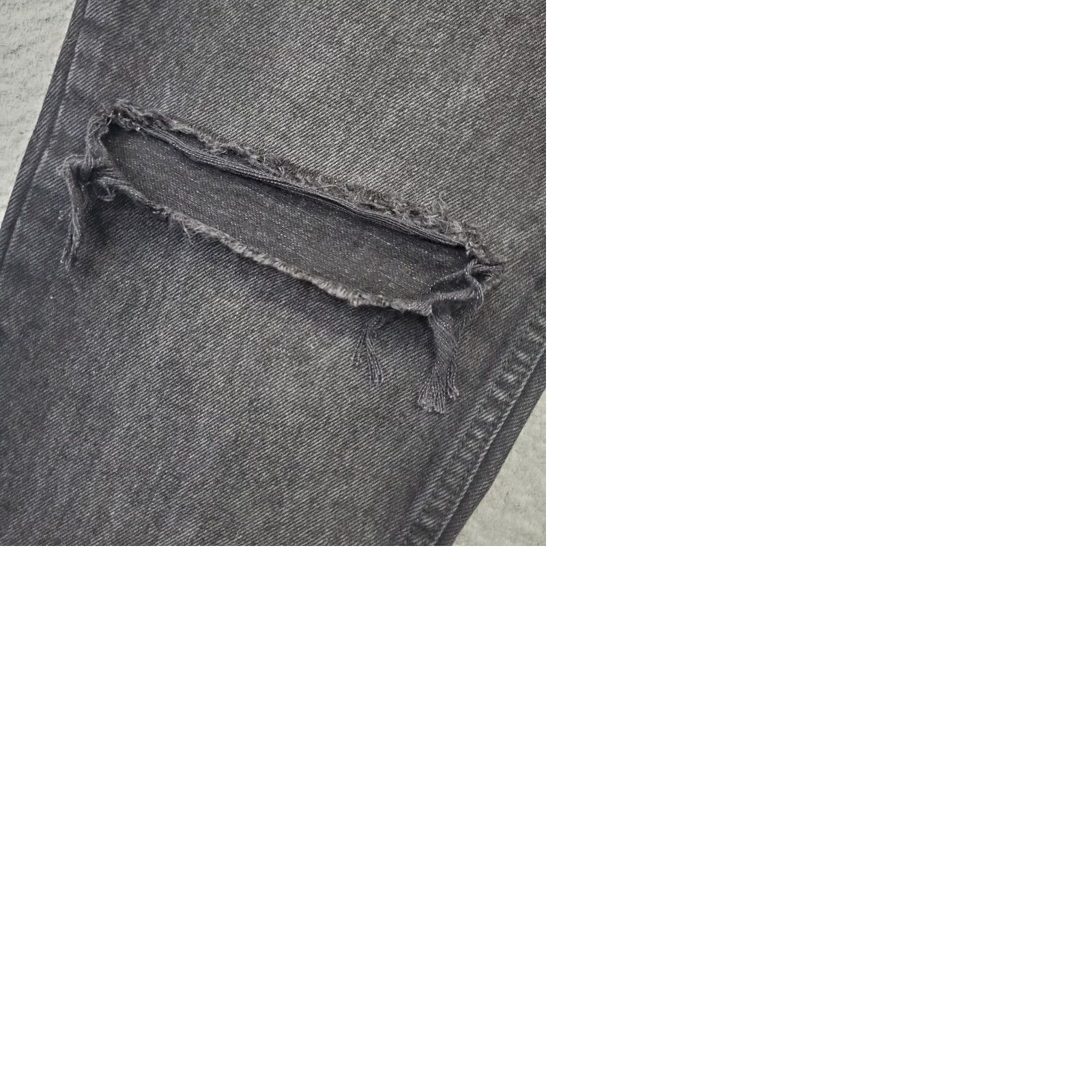Zara Zara Womens Size 4 Black Denim Straight Jeans Dark Wash 32" Inseam 5-Pocket Regular Fit Vintage: No Size 27" / US 4 / IT 40 - 9 Thumbnail