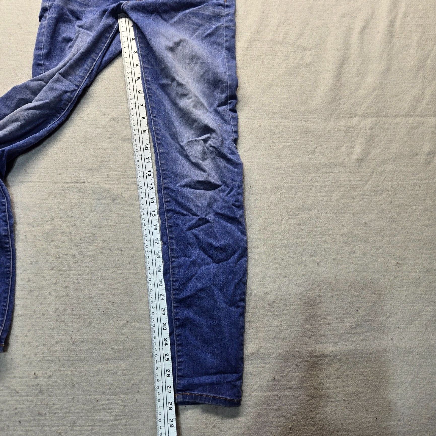 Vintage Celebrity Pink Jeans - Denim Skinny 14 Regular Blue Women's Pants, 5-Pocket, Low Rise, Zip, Cotton Blend, Machine Washable, Logo, Vintage: No, 0 Size 36" / US 14 / IT 50 - 6 Thumbnail