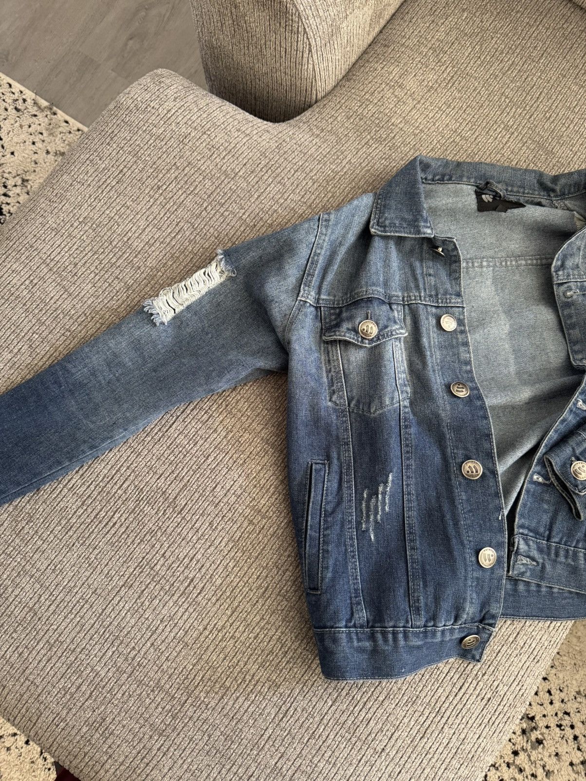 Waimea Distressed Blue Denim Jacket Size US S / EU 44-46 / 1 - 2 Thumbnail