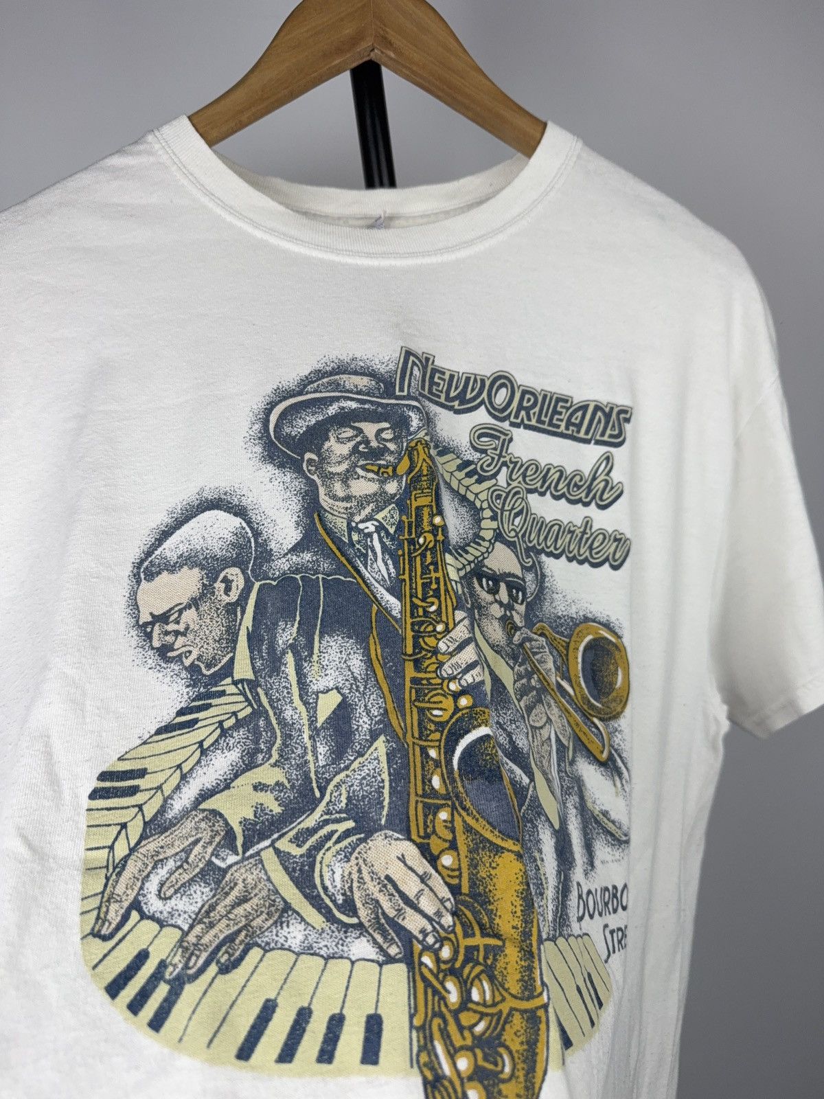 Vintage Vintage New Orleans Jazz French Quarter Graphic T-Shirt Size US L / EU 52-54 / 3 - 5 Thumbnail