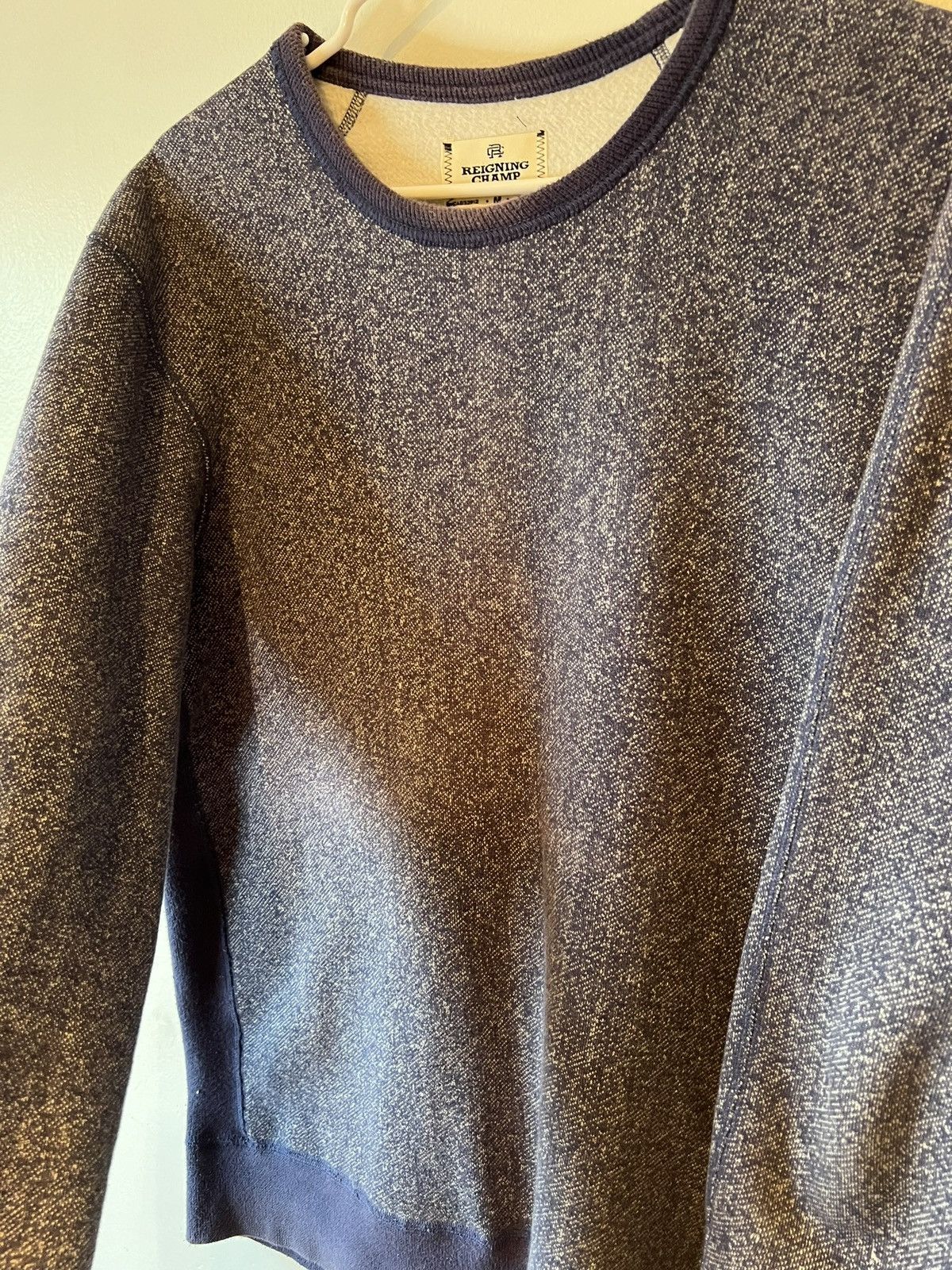 Reigning Champ Reigning Champ Crew Neck Pullover Men's Medium Blue Size US M / EU 48-50 / 2 - 2 Thumbnail