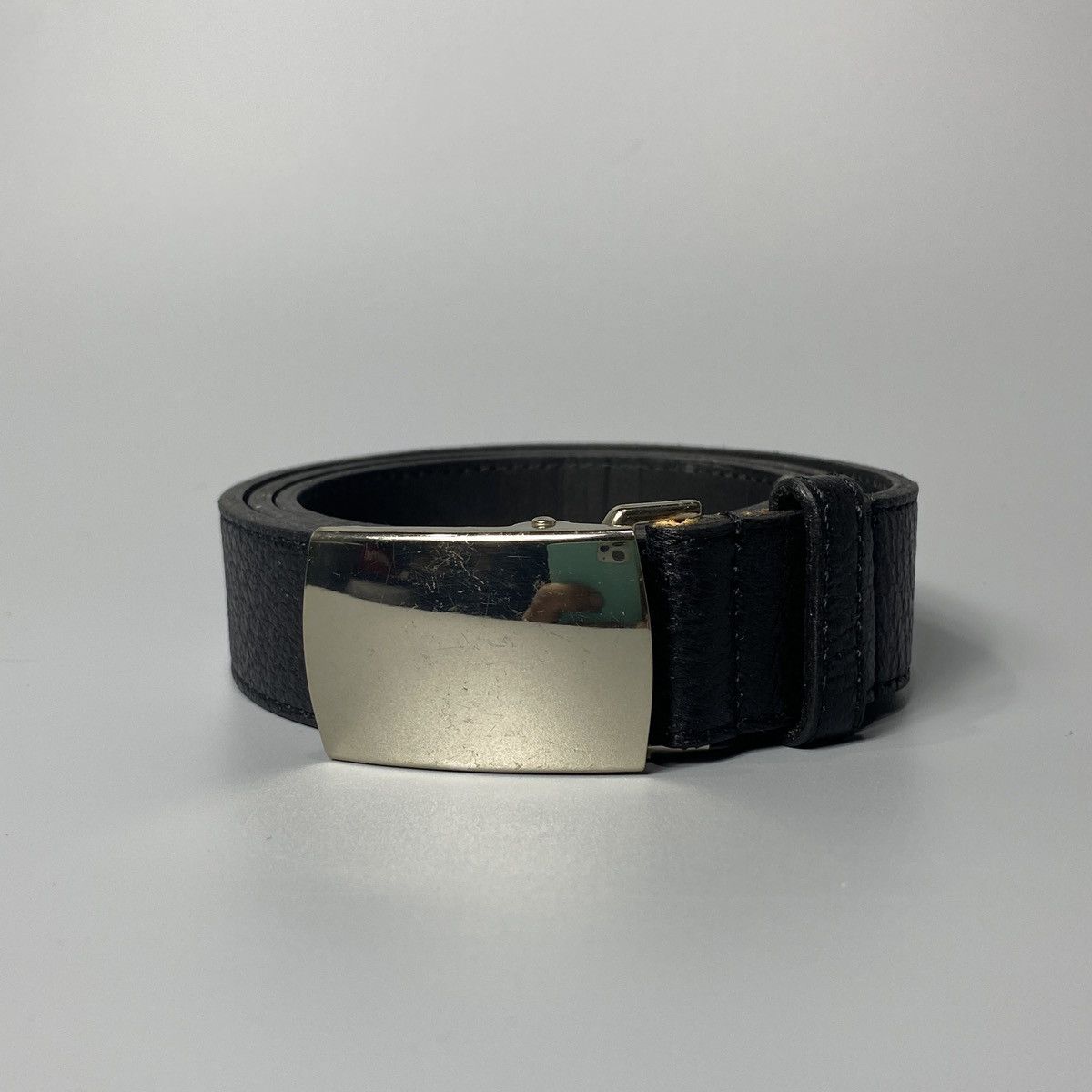 Comme des Garcons Homme Black Leather Buckle Belt Size ONE SIZE - 2 Thumbnail