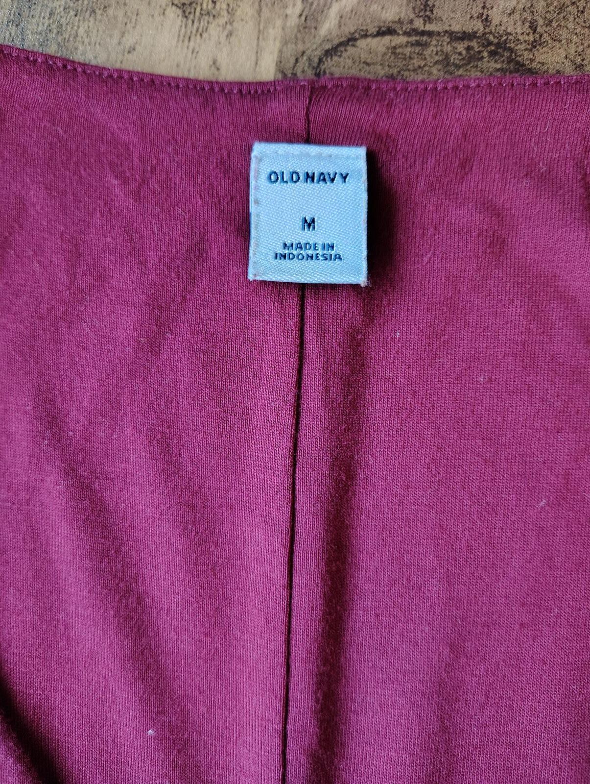 Old Navy Old Navy Long Sleeve A line Wrap Dress - Burgundy Size M Size M / US 6-8 / IT 42-44 - 9 Thumbnail
