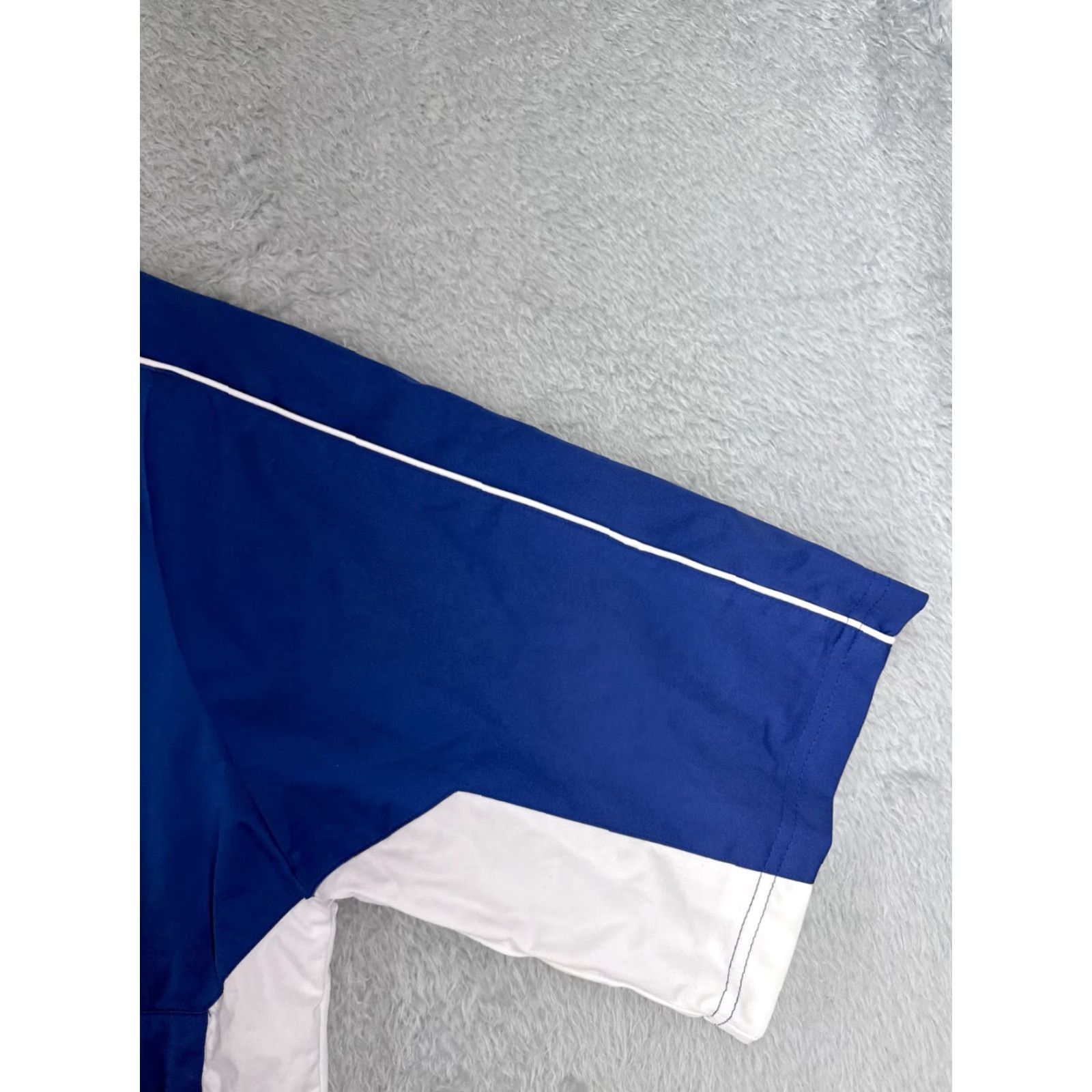 Vintage Antigua Mens Sweater Pullover 1/4 Zip Blue White Lightweight Mock Neck Long Sleeve Regular Size L Casual Golf Size US L / EU 52-54 / 3 - 2 Thumbnail