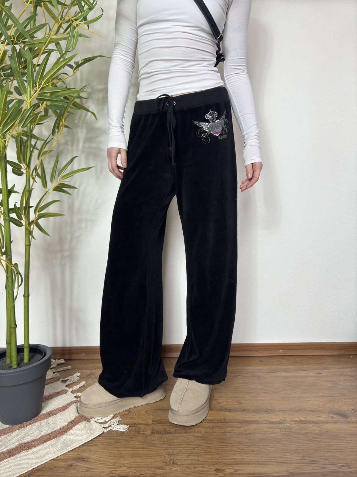 Juicy Couture VINTAGE RARE JUICY COUTURE VELOUR PANTS Size 30" / US 8 / IT 44 - 1 Thumbnail