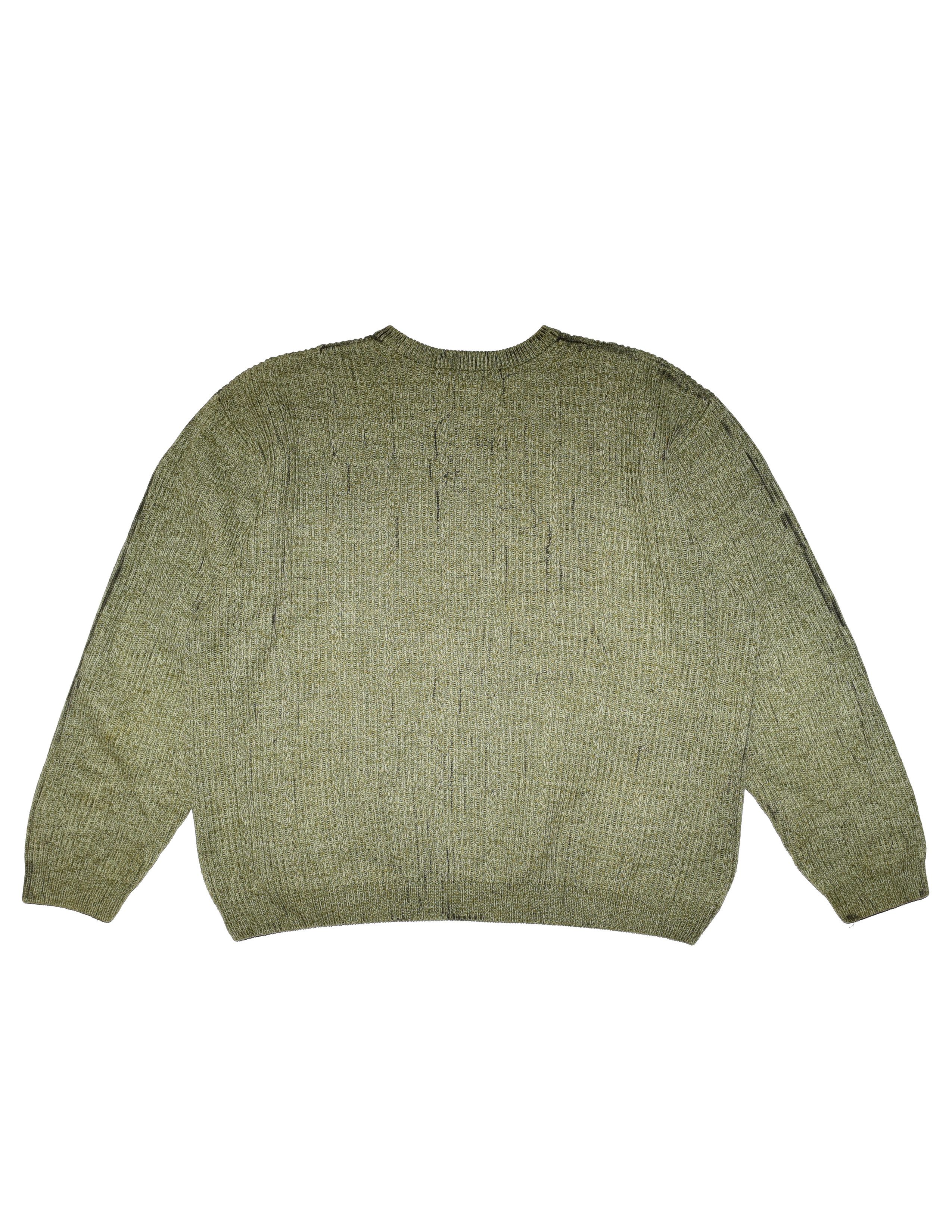 Asspizza Airbrush Throwie Cable Knit Sweater by Digital Trenches Size US XXL / EU 58 / 5 - 4 Thumbnail