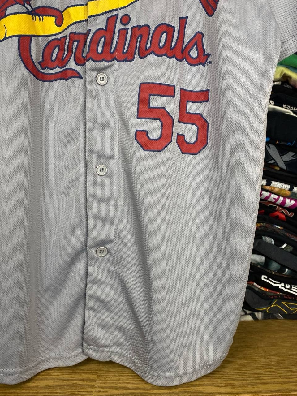 MLB vtg St Louis Cardinals #55 Piscotty Name MLB Jersey Size US XL / EU 56 / 4 - 7 Thumbnail