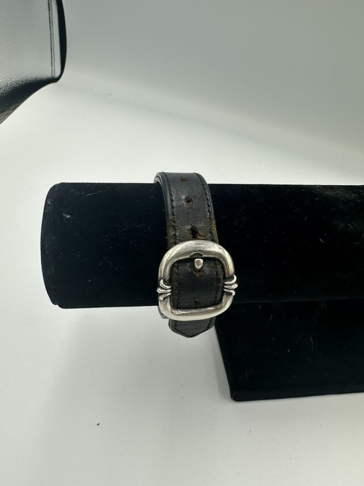 Chrome Hearts Chrome Hearts Silver Cross Leather Bracelet Size ONE SIZE - 7 Thumbnail