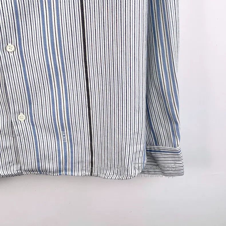 Loewe Loewe Color-Block Striped Wool Hooded Collar Single-Breast Size S / US 4 / IT 40 - 4 Thumbnail