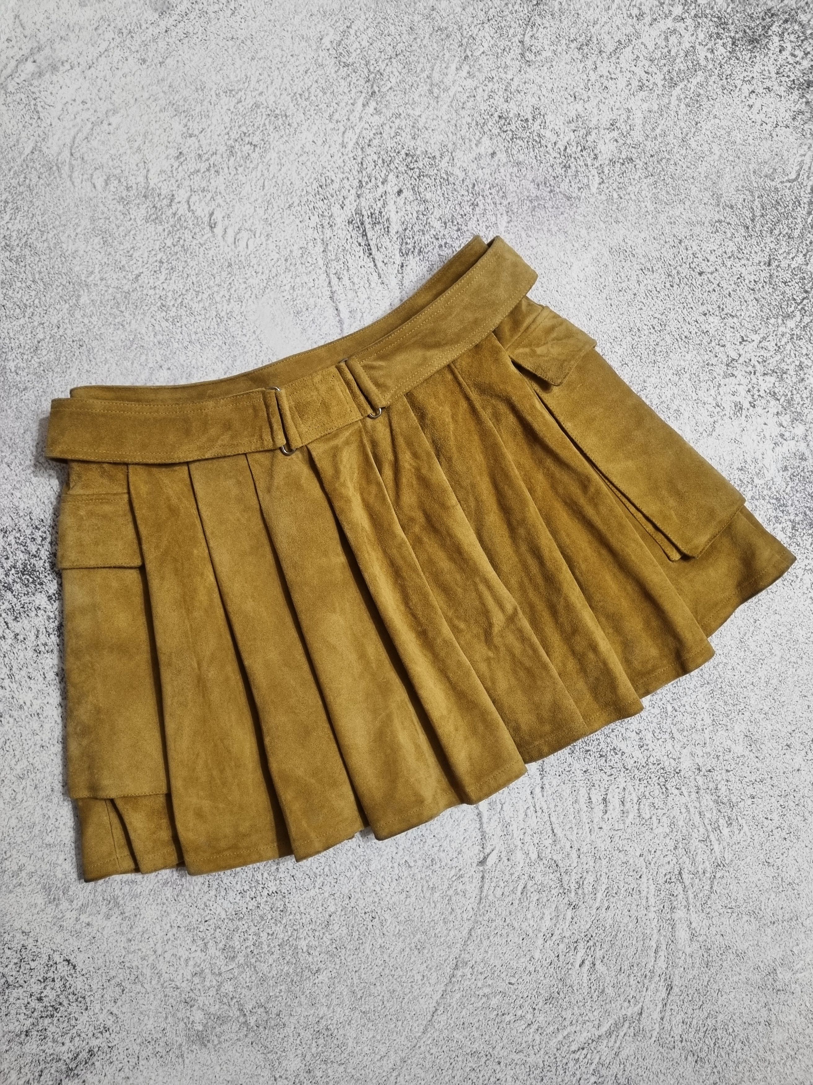 Alexander McQueen Rare Alexander McQueen Vintage Genuine Leather Mini Skirt Size 28" / US 6 / IT 42 - 13 Thumbnail