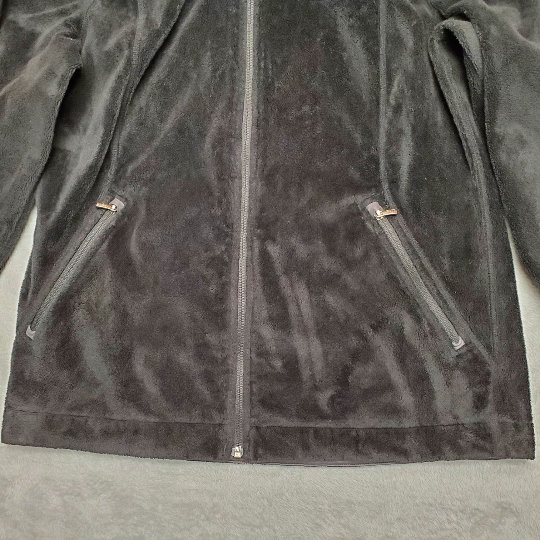 Vintage REI Fleece Jacket Womens Large Black Full Zip Outdoor Casual Jacket Size L Men Blue All Seasons Pockets Zip 100% Polyester Nature Outdoor Size L / US 10 / IT 46 - 2 Thumbnail