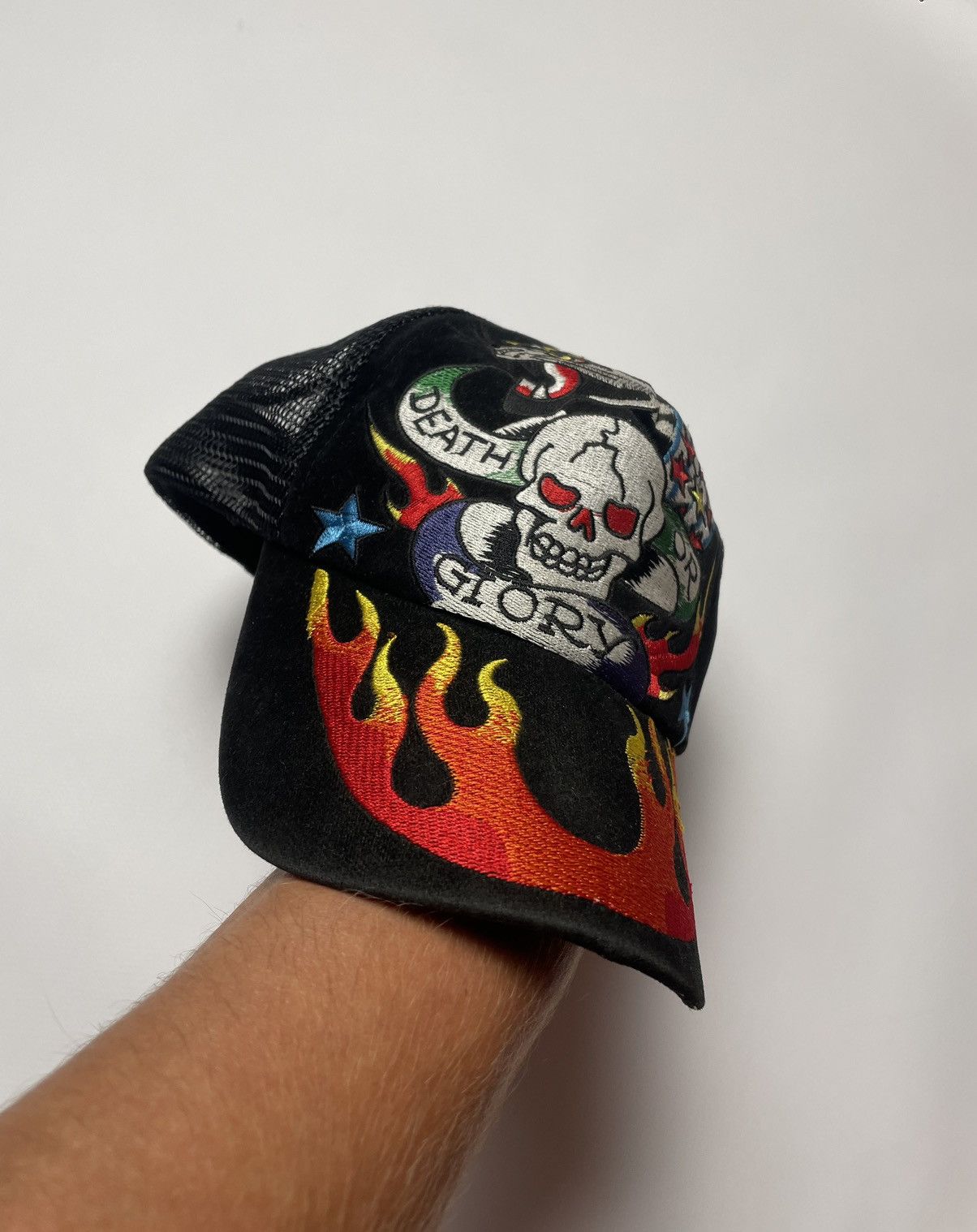 Ed Hardy × Vintage Ed Hardy Flame Cap Size ONE SIZE - 1 Thumbnail
