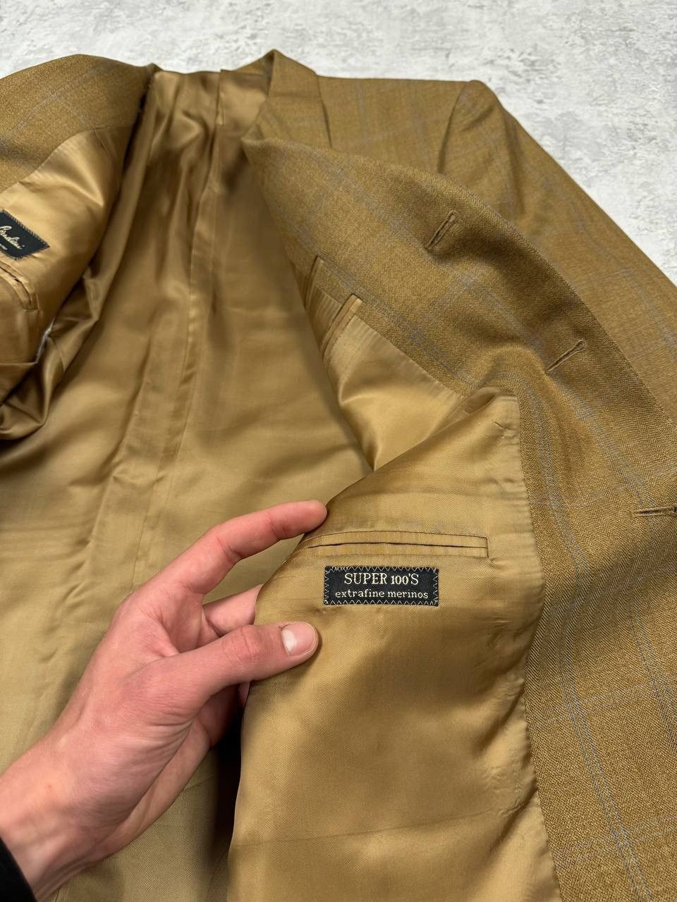 Corneliani Corneliani Super 100'S Extrafine Merinos Italy Bleazer 50 Size 50R - 17 Thumbnail