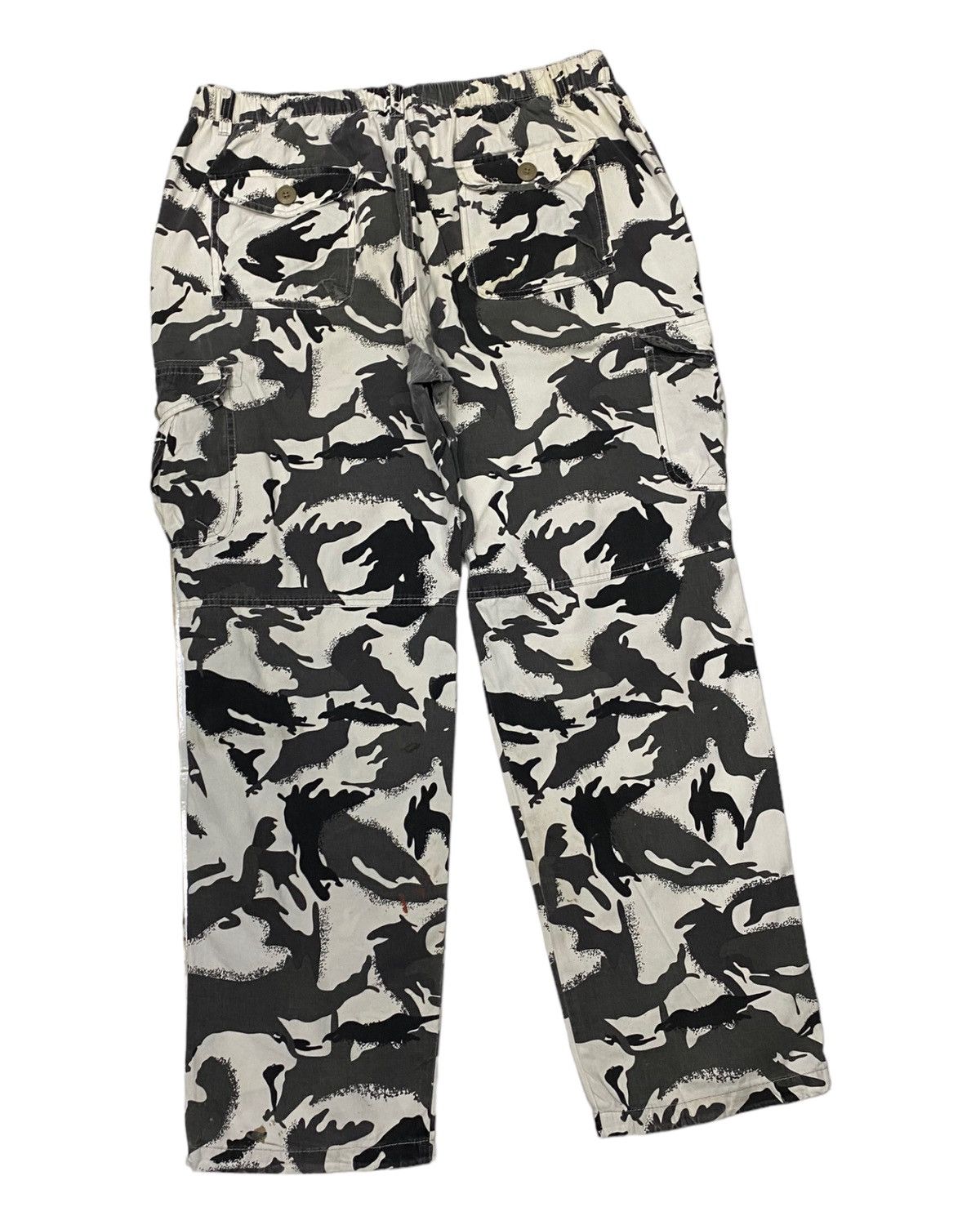Japanese Brand VINTAGE JAPANESE BRAND CAMO MULTI POCKET BAGGY CARGO PANT Size US 33 - 4 Thumbnail