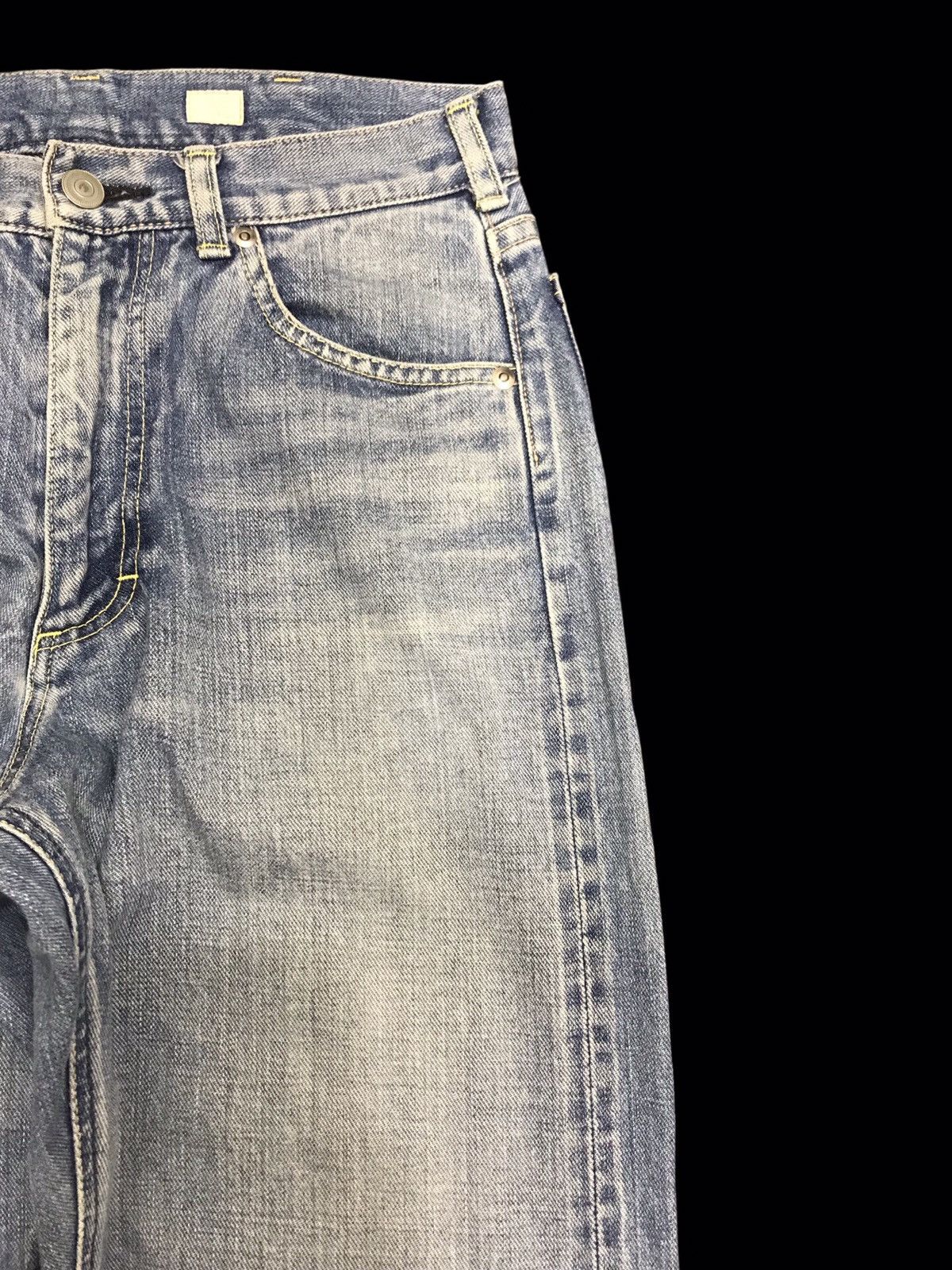 Japanese Brand 💥90s Style💥YOUNG&OLSEN LIGHT WASH SELVEDGE DENIM F381 Size US 28 / EU 44 - 3 Thumbnail