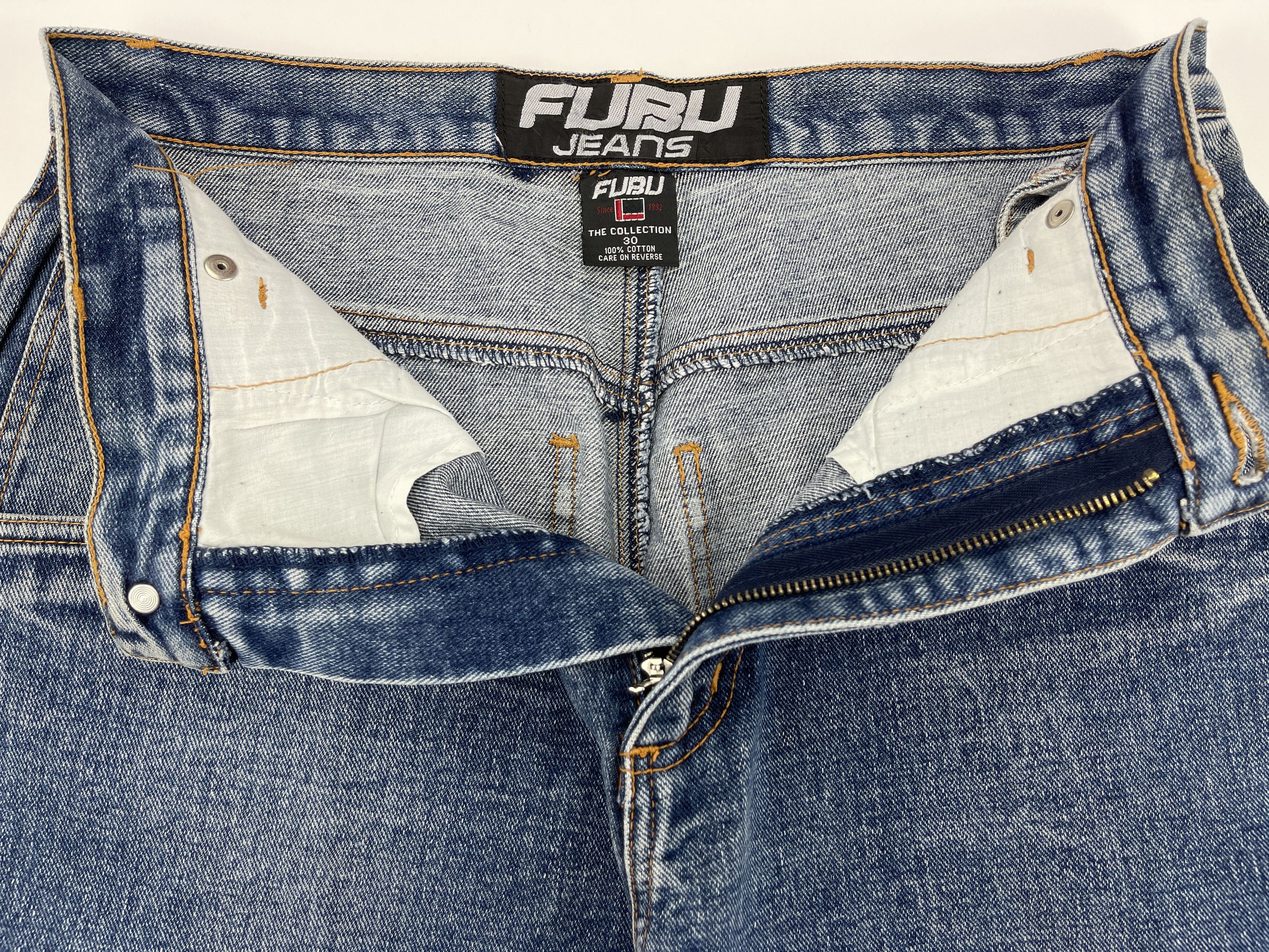 Fubu FUBU jeans, vintage baggy jeans, 90s hip hop skater Y2K 30 