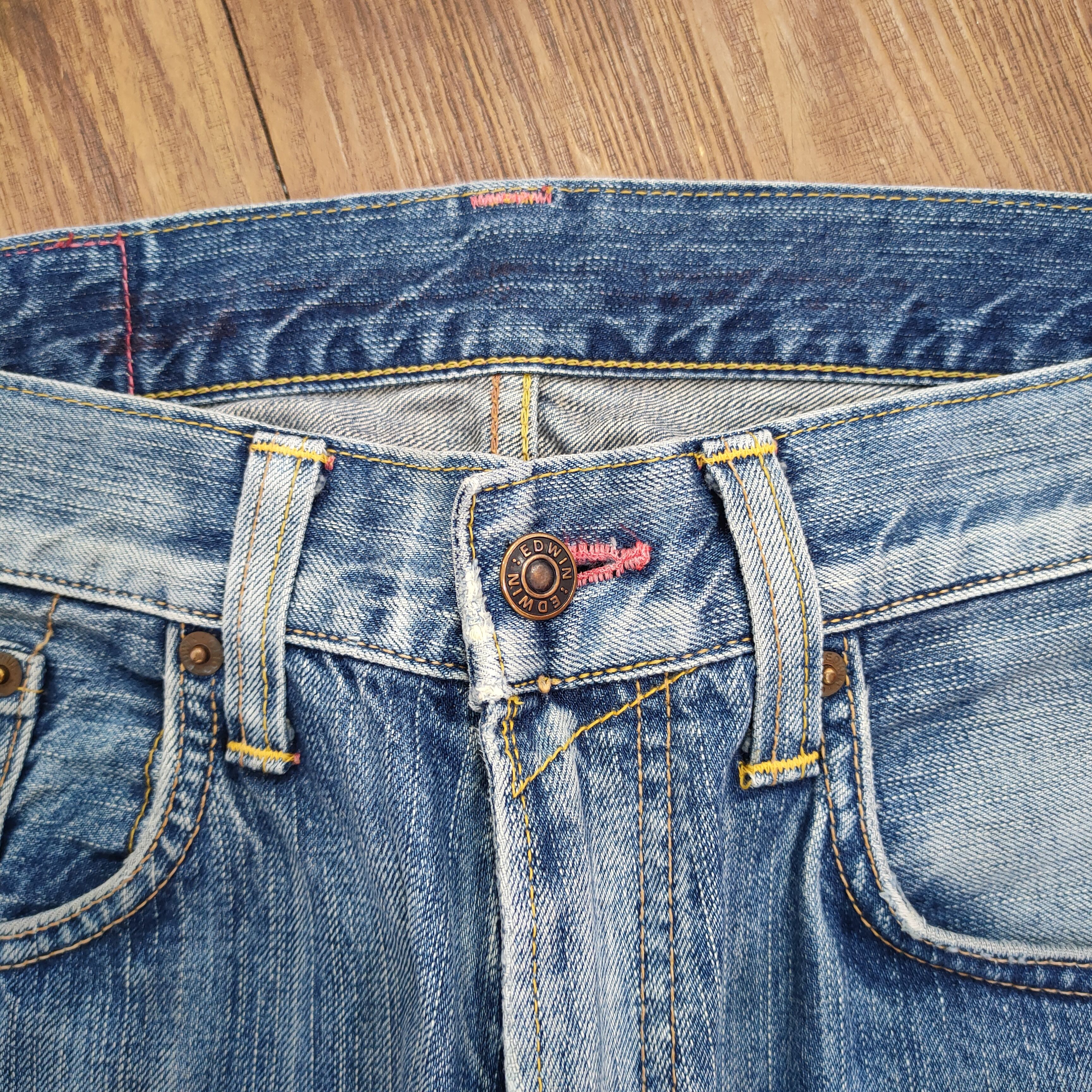 Edwin × Jean × Vintage VINTAGE EDWIN 504 FADED JEANS DENIM PANTS Size US 34 / EU 50 - 6 Thumbnail