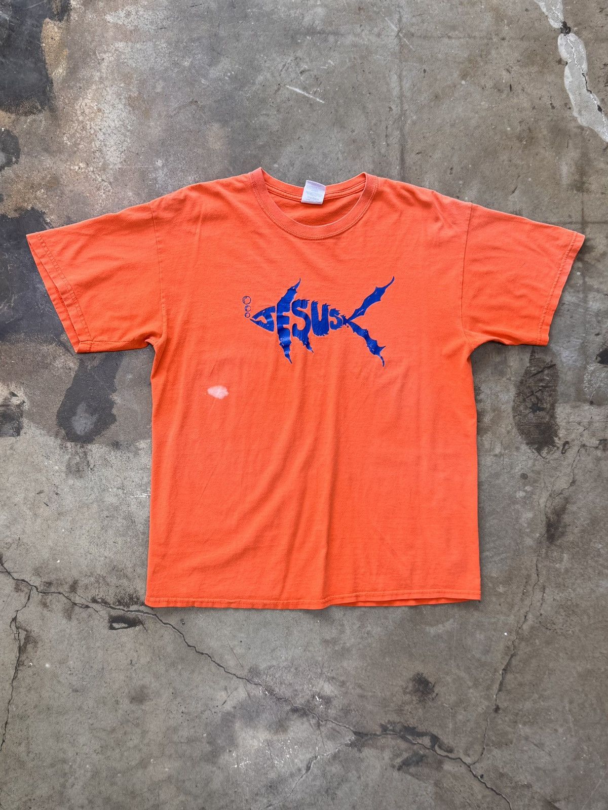 Vintage Vintage Jesus Fish Religious Tee Large Size US L / EU 52-54 / 3 - 2 Thumbnail