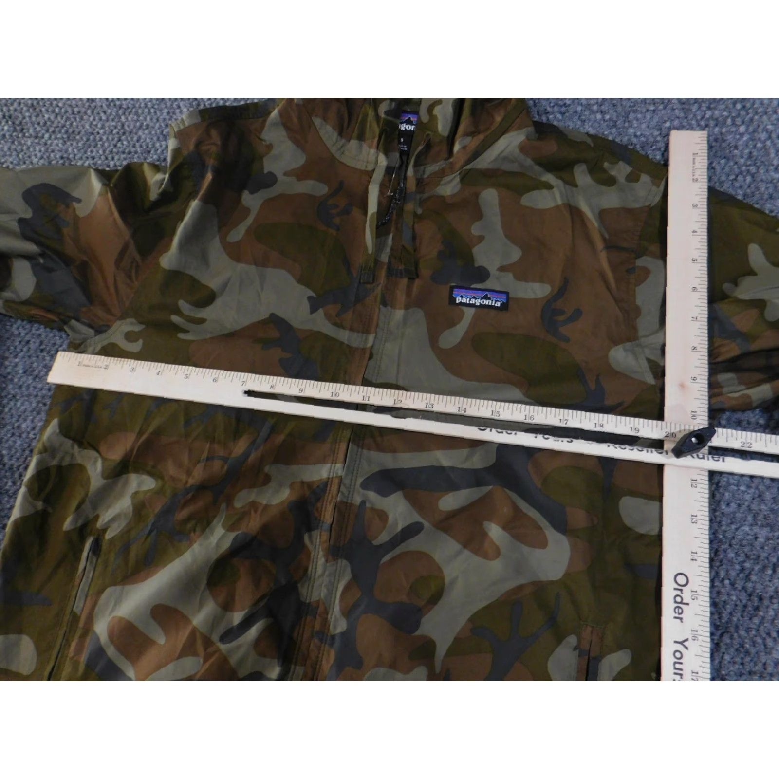 Patagonia Patagonia Jacket Mens Small Camo Brown Hooded Full Zip Windbreaker Outdoors Coat Size US S / EU 44-46 / 1 - 7 Thumbnail