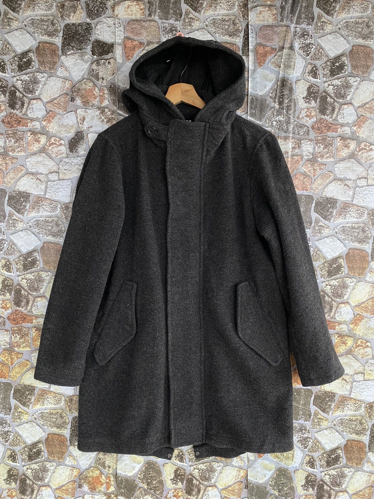 If Six Was Nine × Le Grande Bleu (L.G.B.) × Zucca Zucca Wool Trench Jacket Size US L / EU 52-54 / 3 - 3 Thumbnail