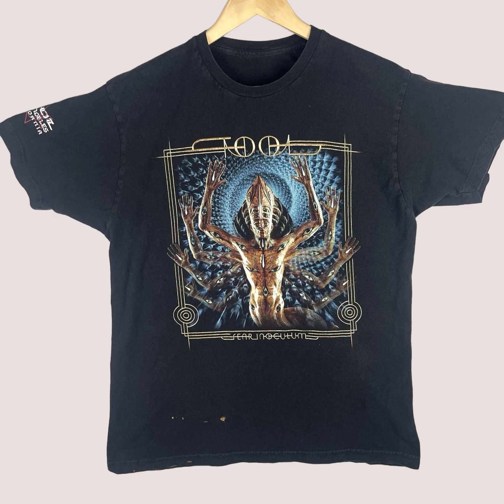 Vintage Tool Band Shirt Mens Small Black Fear Inoculum Los Angeles Concert 2019 Tour Tee Size US S / EU 44-46 / 1 - 1 Thumbnail