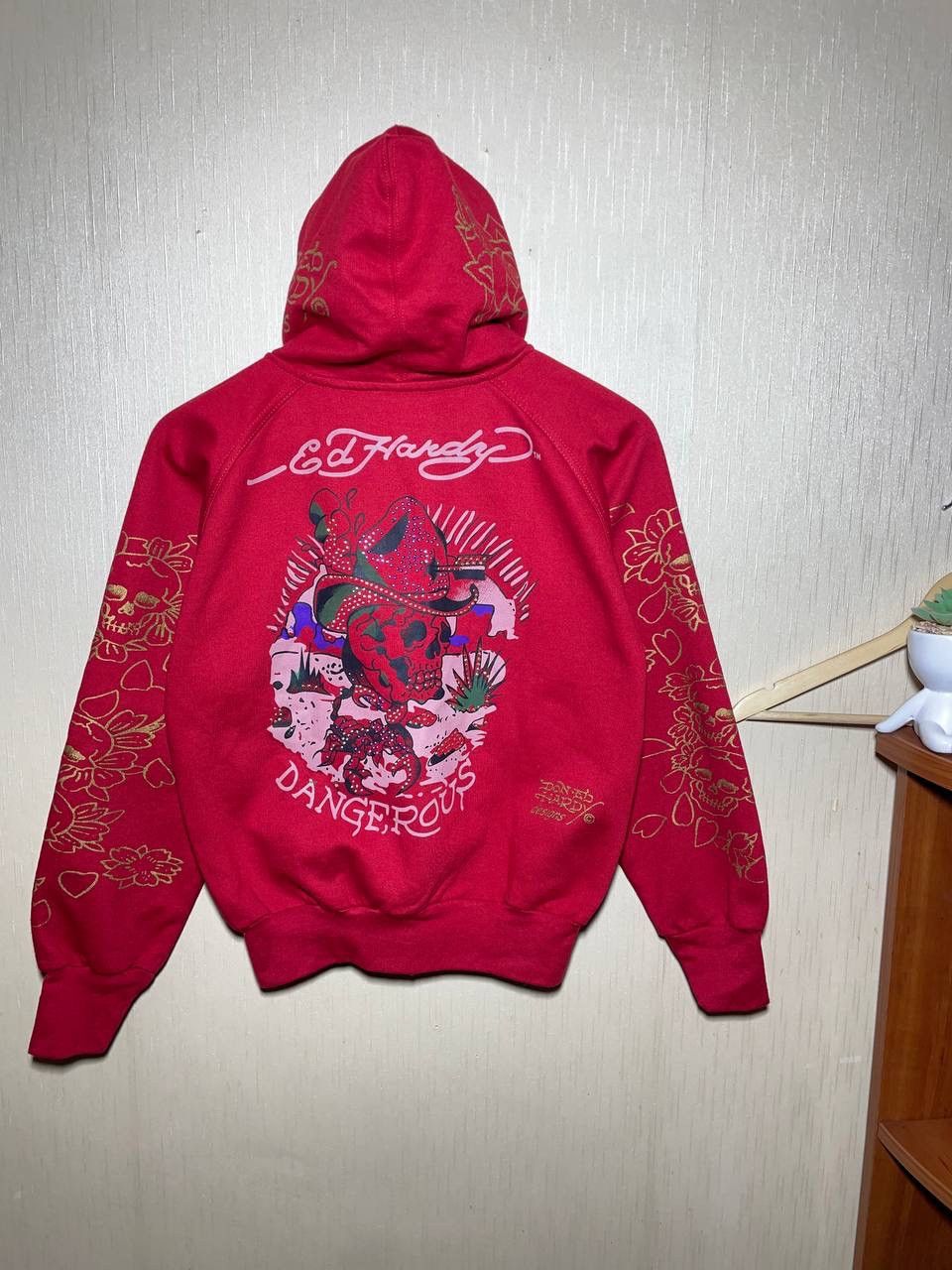Christian Audigier × Ed Hardy × Vintage Don Ed Hardy Designs Vintage Zip Up Hoodie Size S / US 4 / IT 40 - 1 Thumbnail