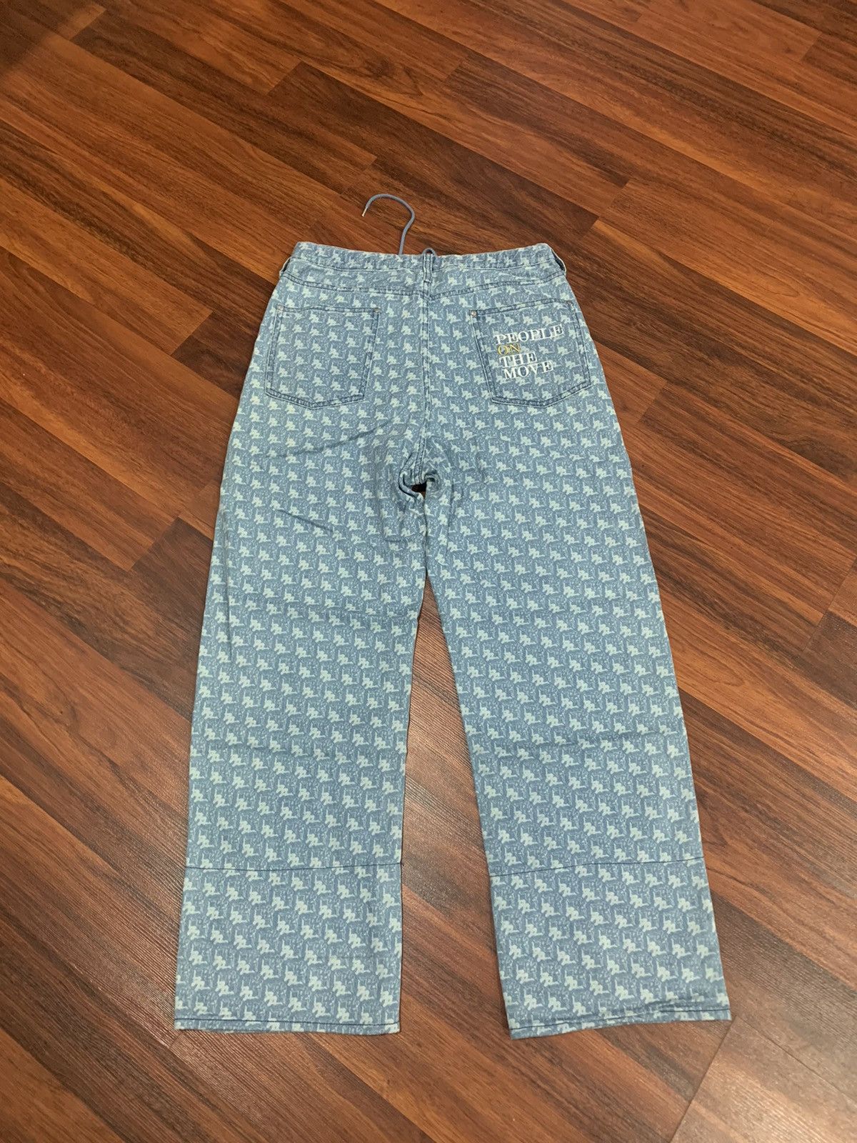 GU × If Six Was Nine × Kappa Gu x Kappa Monogram Baggy Jeans Pants Size US 33 - 4 Thumbnail