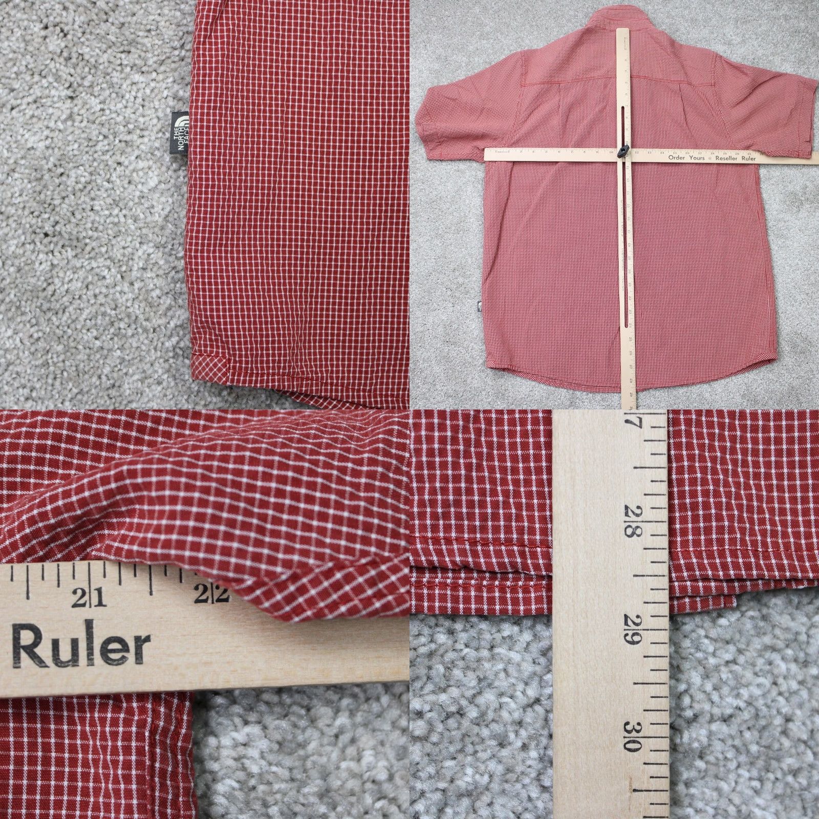 The North Face The North Face Shirt Mens Medium Red Plaid Stanage Woven Modal/Polyester S/S TNF Size US M / EU 48-50 / 2 - 9 Thumbnail