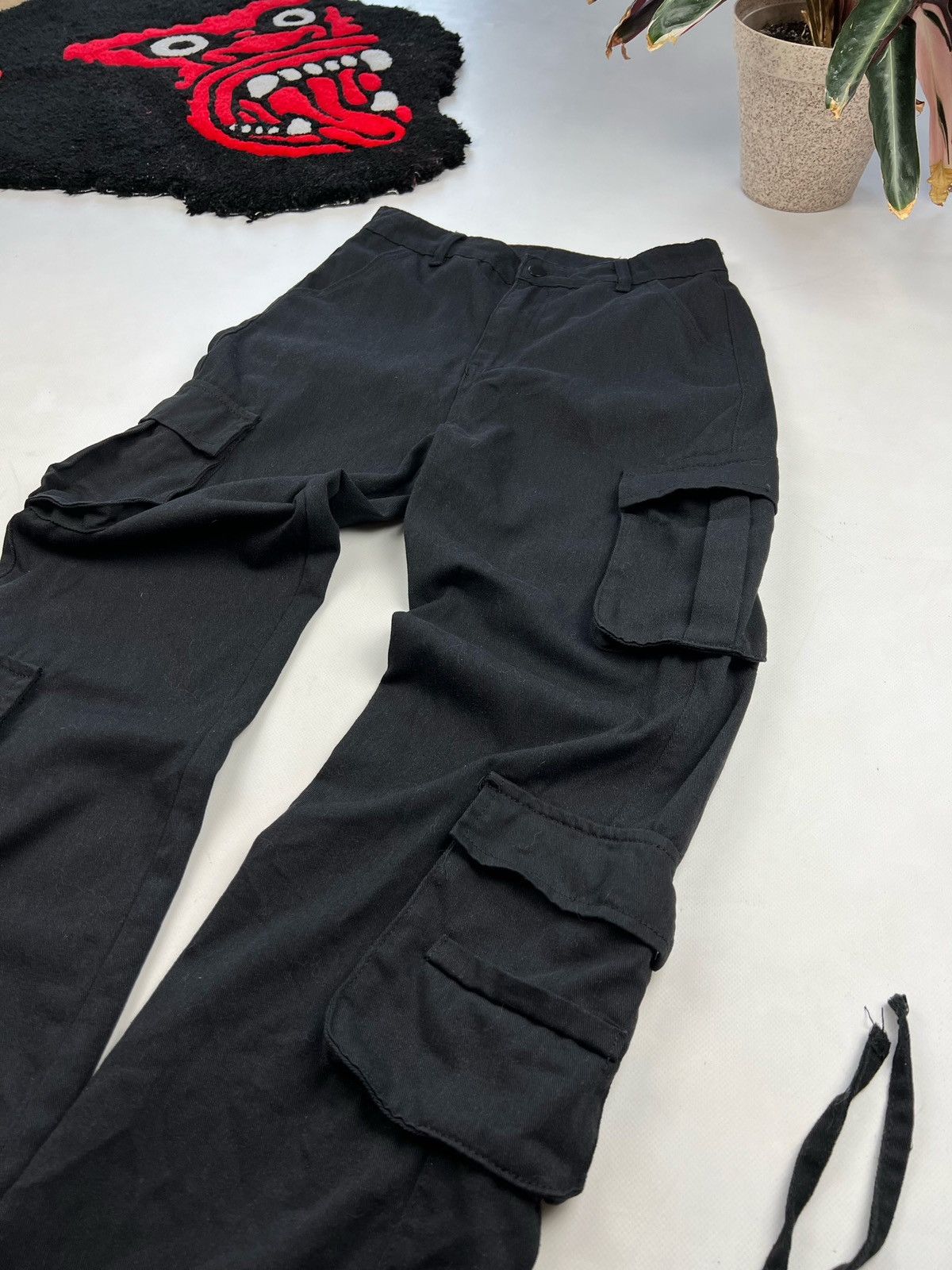 Japanese Brand × PPFM Vintage black cargo pants pocket bondage Size US 28 / EU 44 - 9 Thumbnail