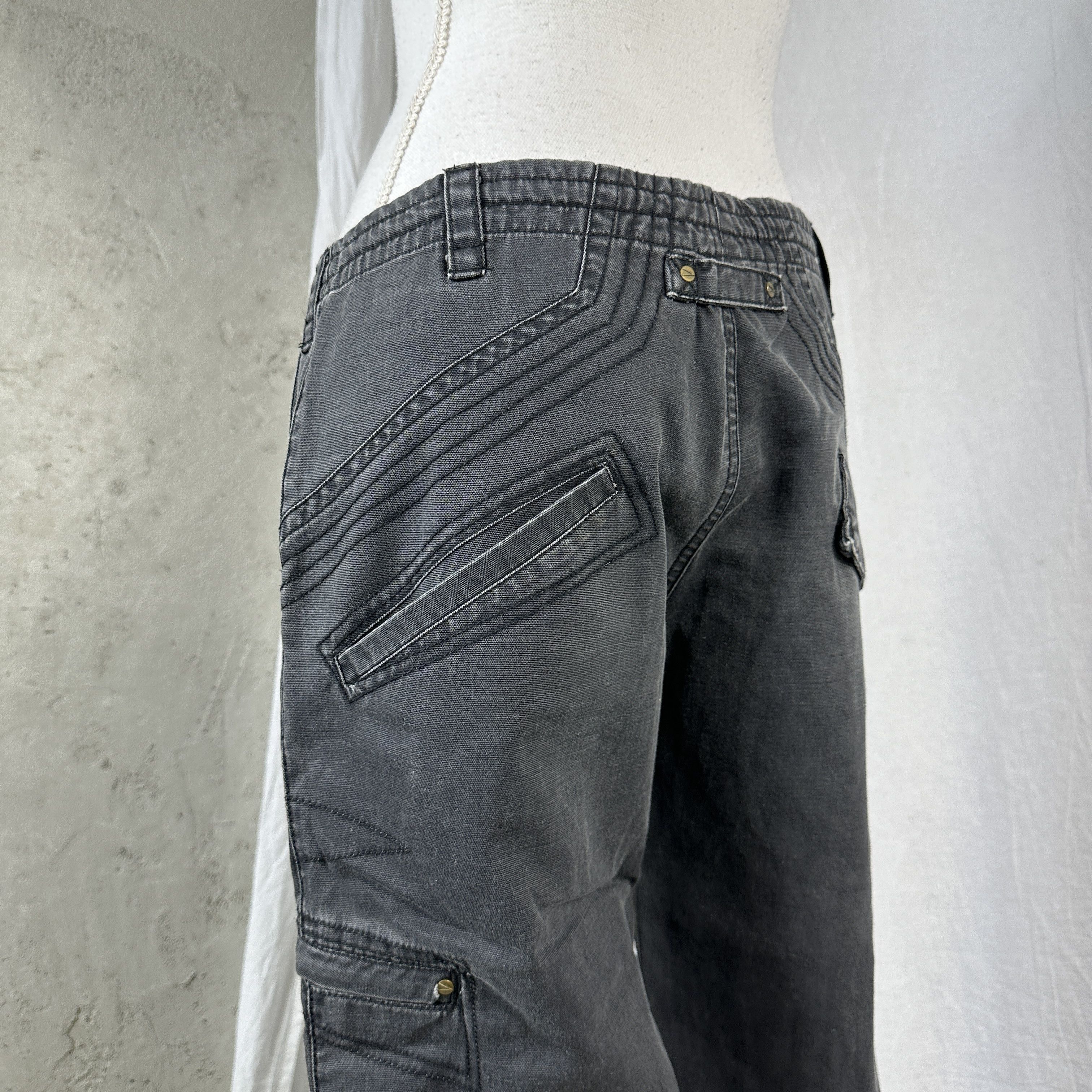 Nike × Vintage Sportswear Y2K Cargo Nike Vintage Washed&Faded Pants Size US 30 / EU 46 - 7 Thumbnail