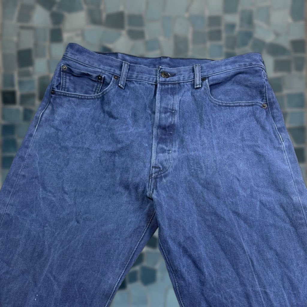Levi's Levi's 501XX Jeans Mens 36x30 Dark Wash Button Fly Straight Grunge Baggy Midrise Jeans Mens Regular 34 Blue Denim USA 90s Cowboy Size US 36 / EU 52 - 1 Thumbnail