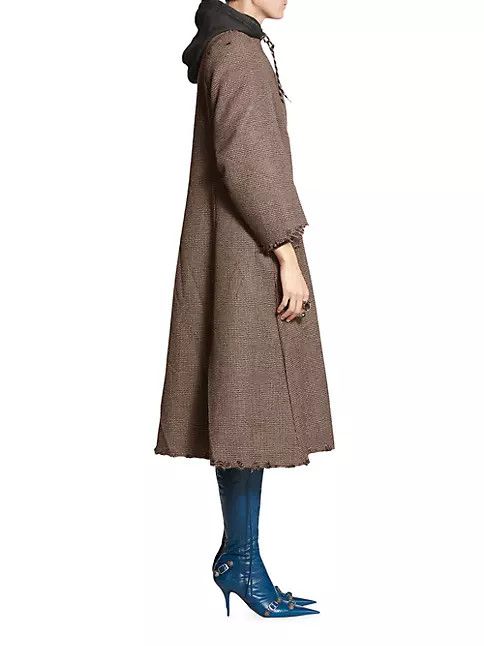 Balenciaga o1in1g1024 DIY Coat in Brown Size XS / US 0-2 / IT 36-38 - 5 Thumbnail